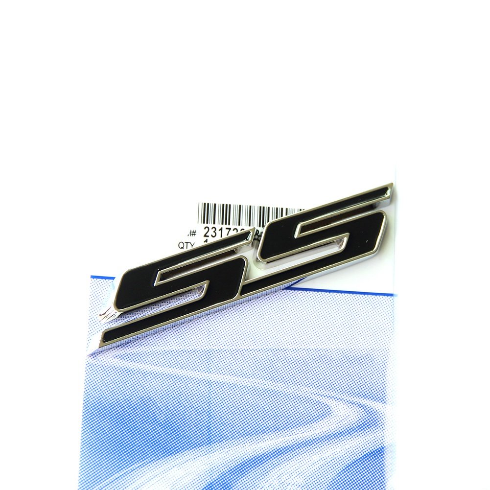 Yoaoo 1X Oem Ss Emblem Grille +Decal Badge 3D For Camaro Gm Series Front Chrome Black