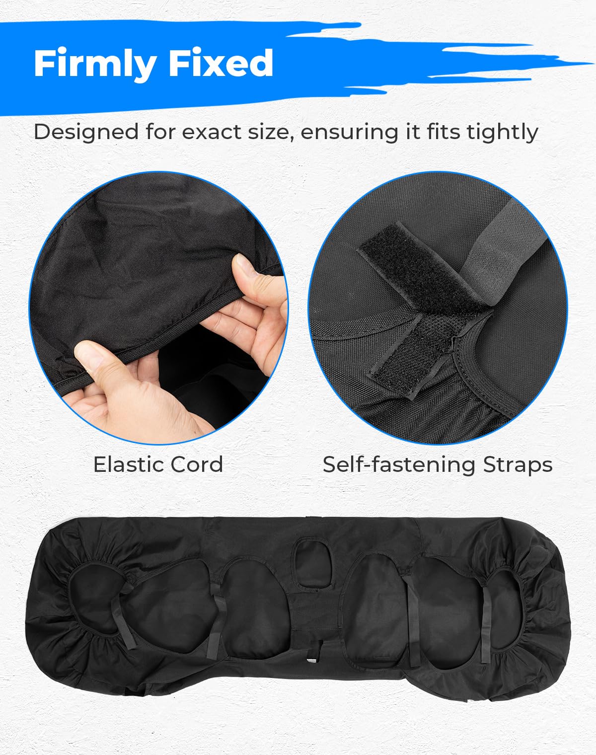 Kemimoto Seat Covers Compatible With Pioneer 1000 1000-5(Front Seat Only), Pioneer 1000-6 2016-2025, Tight Fit, Water-Resistance
