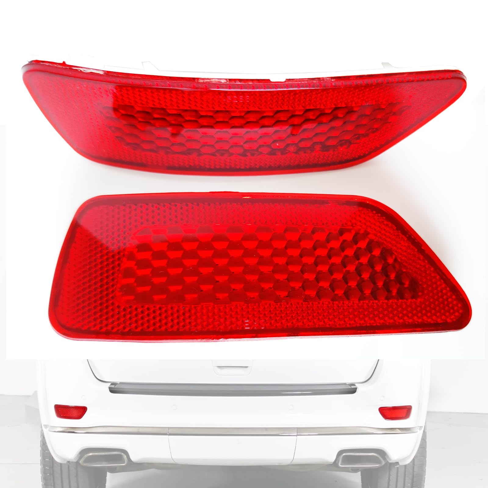 Wgohui 57010720Ac, 57010721Ac Left & Right Rear Bumper Trim Reflectors Compatible With Jeep Grand Cherokee 2011-2021, Jeep Compa