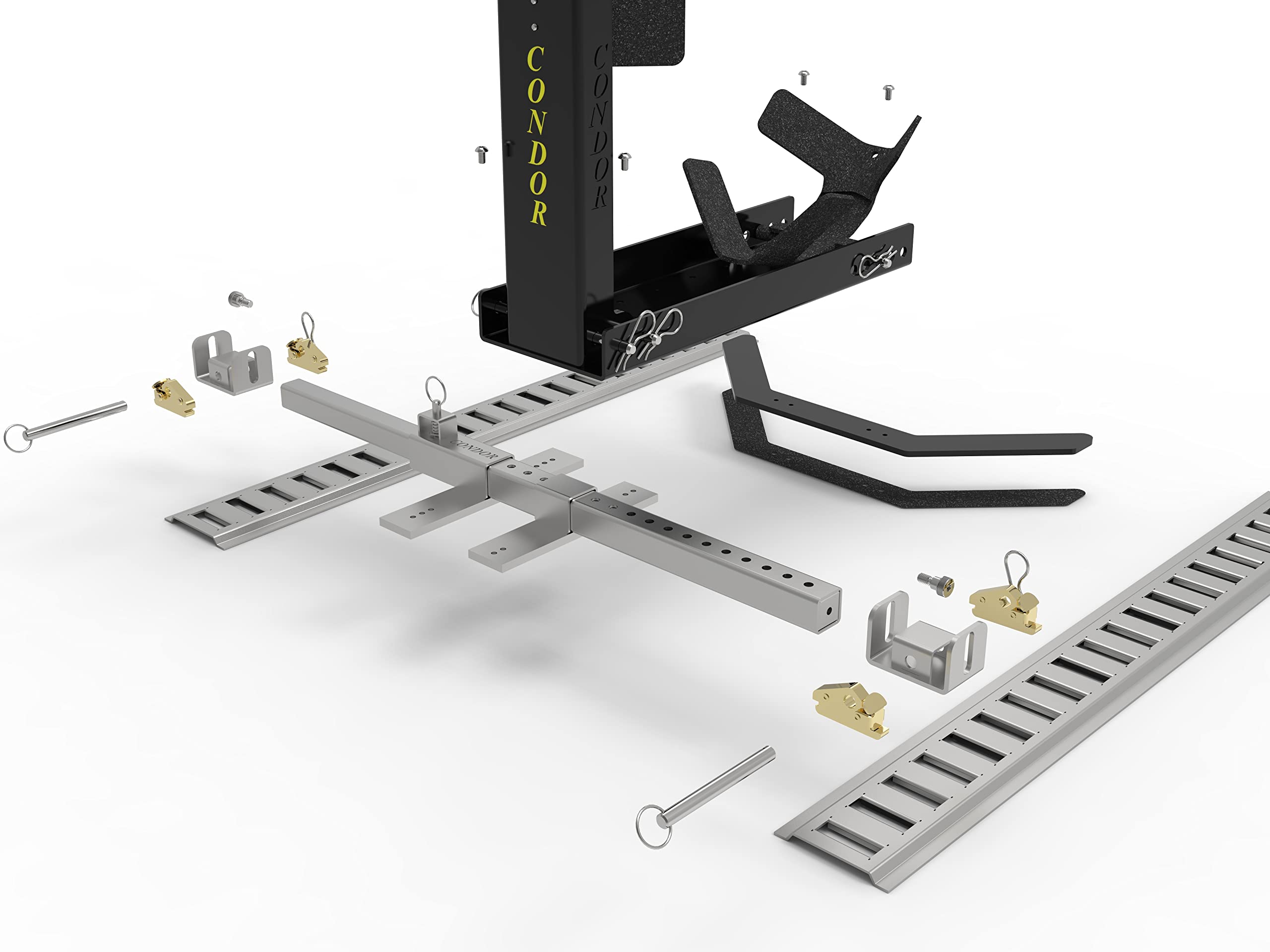 CONDOR UNIV-E Track Universal E-Track Adapter Kit - Heavy Duty Plated Steel, Model UNIV-E TRACK