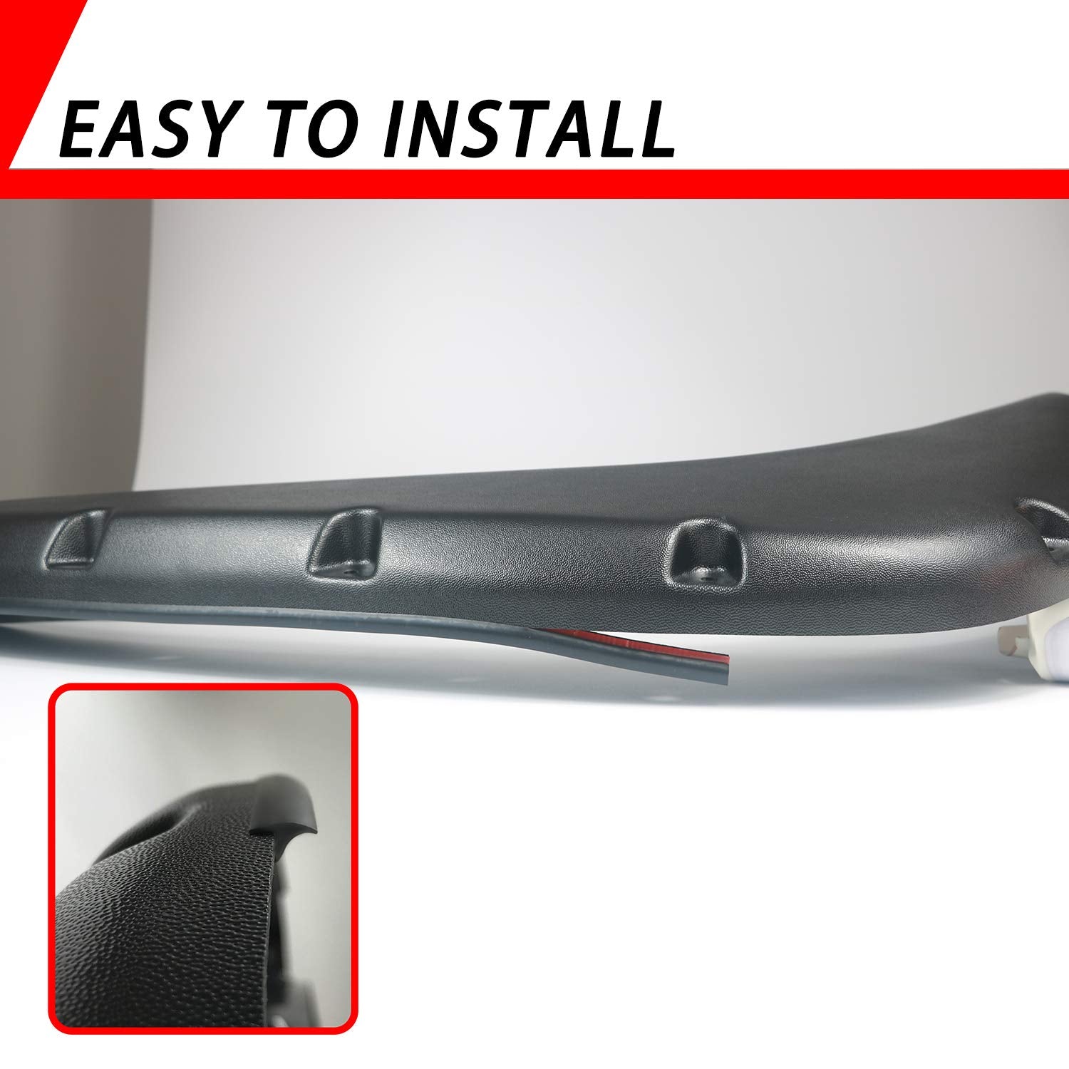 Fender Flare Rubber Seal, Fender Flare Edge Trim, Fender Flare Gasket, Fender Flares Trim for Car and Truck Wheel Wells, Bonds w
