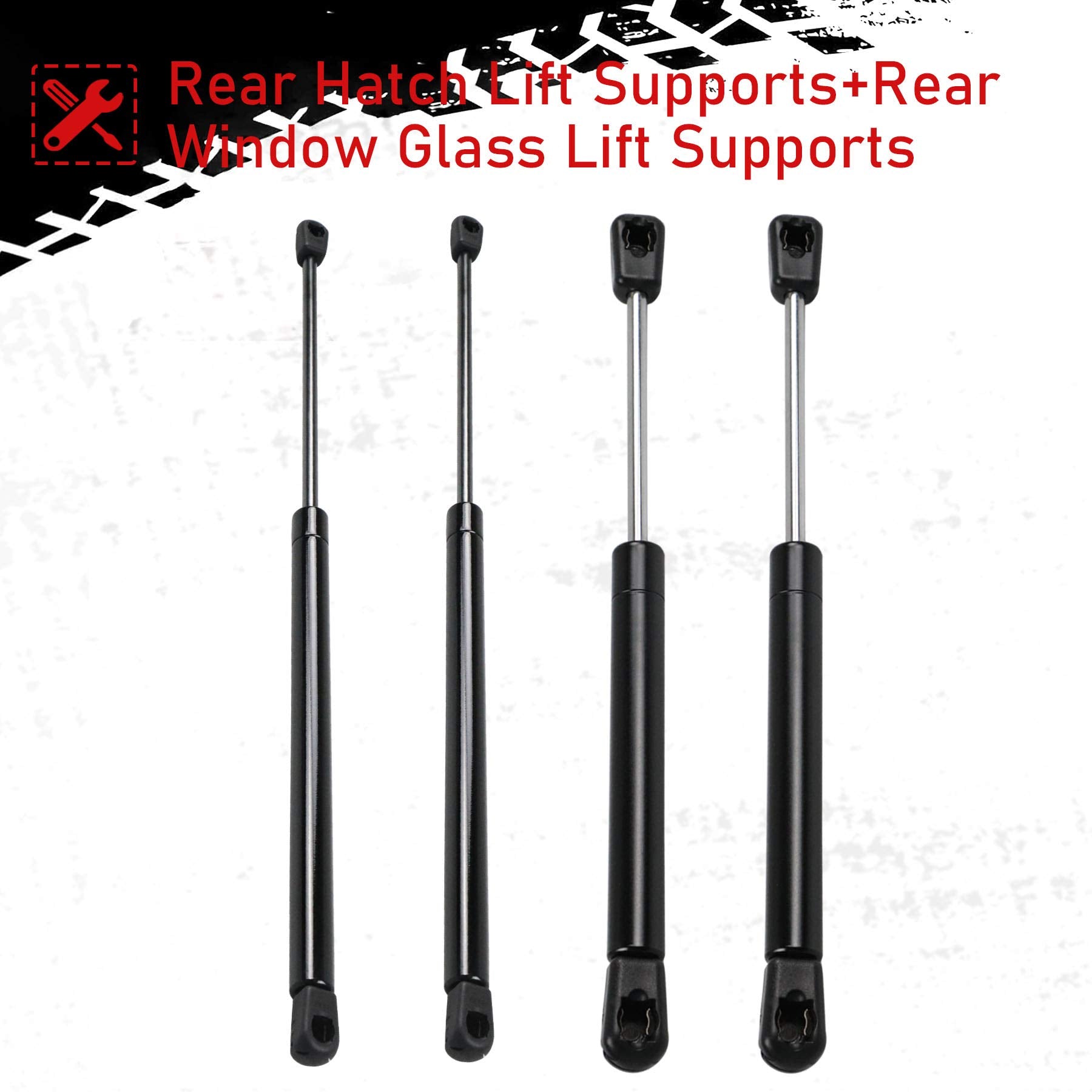 Youxmoto Hatch Liftgate And Rear Window Glass Lift Supports Struts For Chevrolet Tahoe, Cadillac Escalade, Gmc Yukon, Gmc Yukon