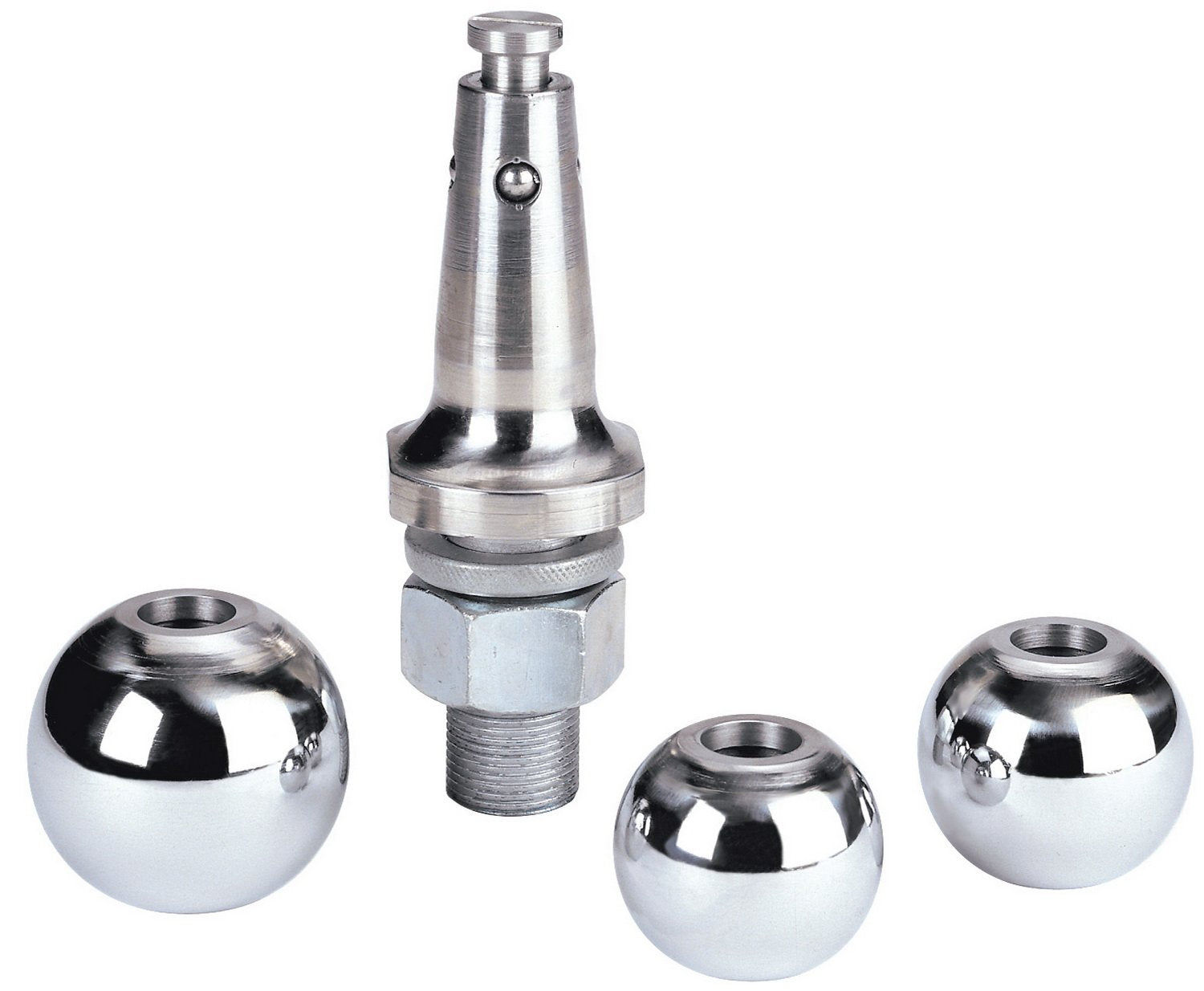 Reese Towpower 74309 Interchangable 1 7/8'', 2'', 2 5/16'' Hitch Ball Kit, Chrome