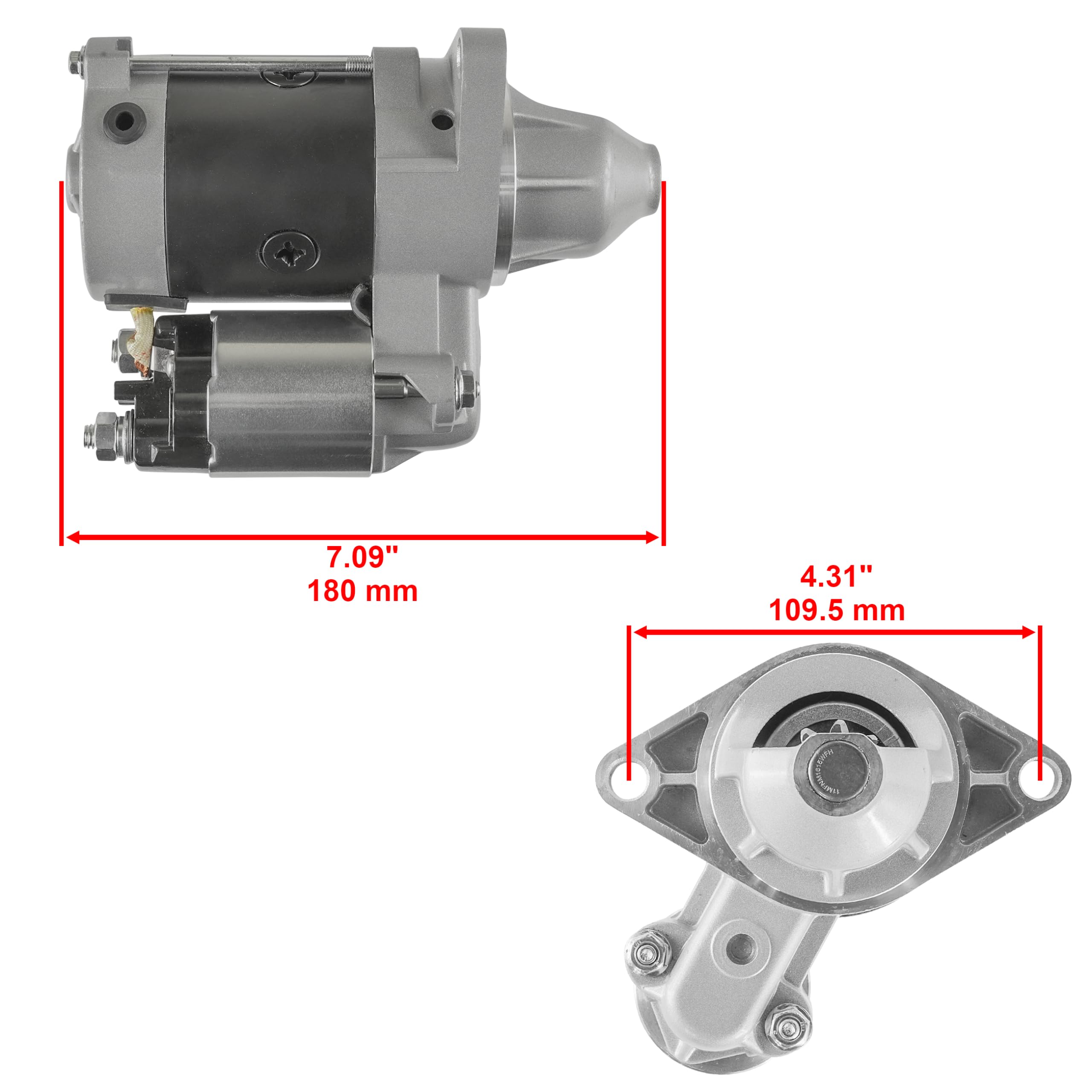 Caltric Starter Compatible With Kawasaki Mule Kaf620 Kaf-620 620 2500 2510 2520