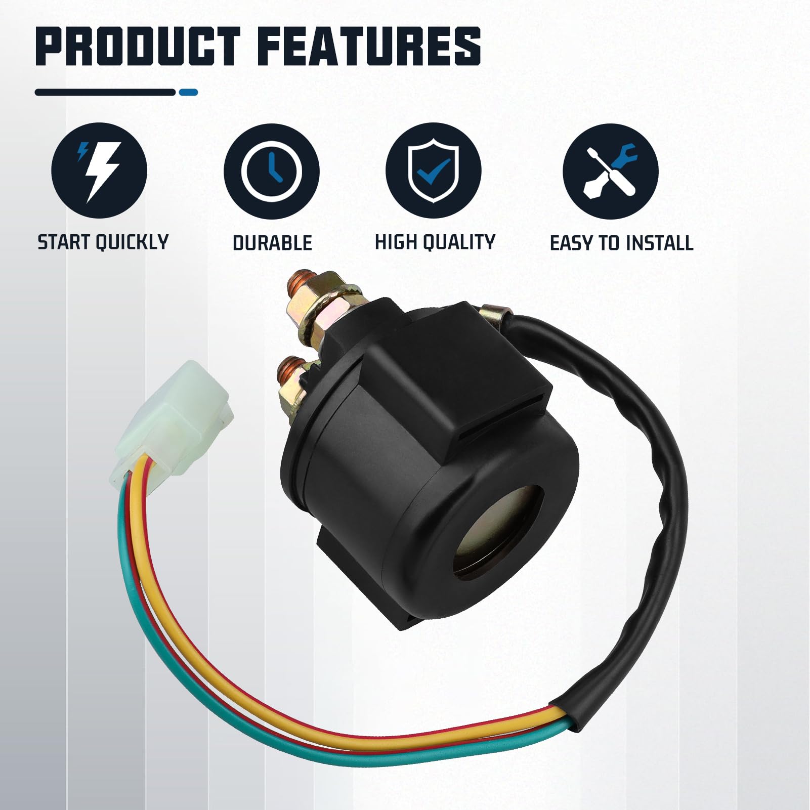 Locopow 2Pc Gy6 Starter Solenoid Relay For 4-Stroke 50Cc 70Cc 90Cc 100Cc 110Cc 125Cc 150Cc 200Cc 250Cc Chinese Atv Dirt Pit Bike