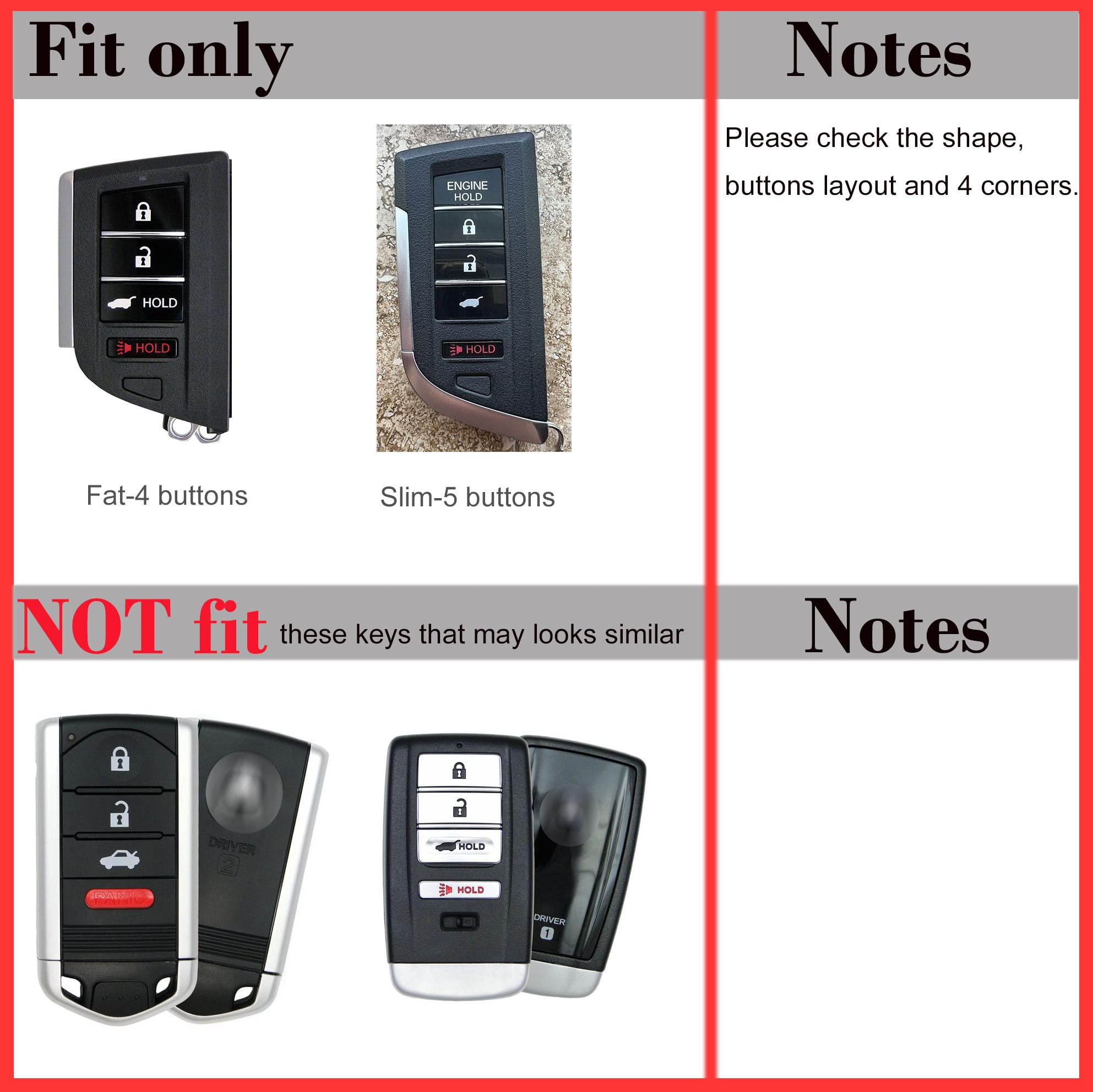 Silicone Rubber Remote Smart Key Fob Case Cover Protector Holder for Acura MDX RDX Integra 2022 2023 2024 2025 72147-TYA-A21 KR5