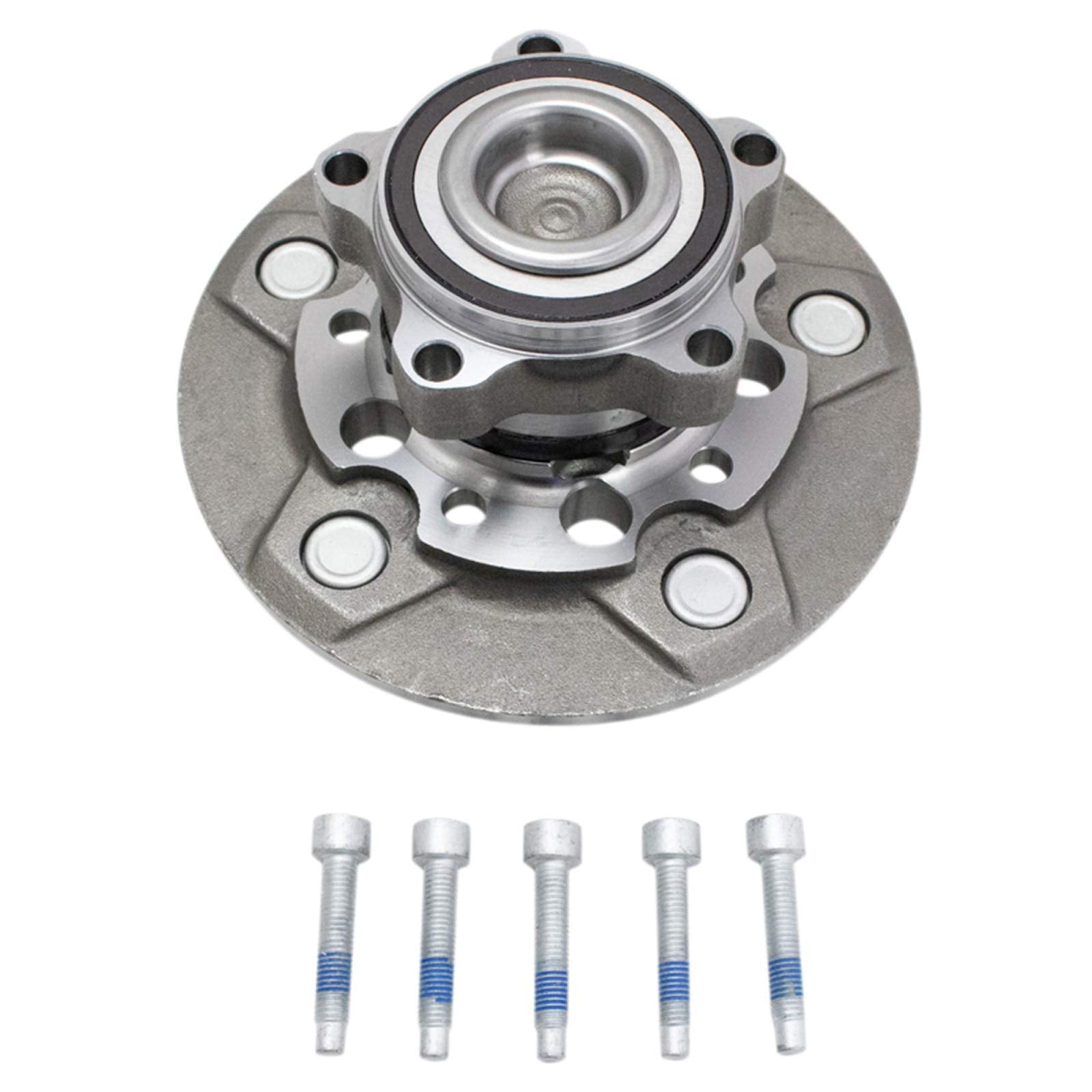 Trq Front Driver Side Passenger Side Wheel Bearing & Hub Assembly With Abs Sensor Compatible With 2015-2019 Ford Transit-150 Tra