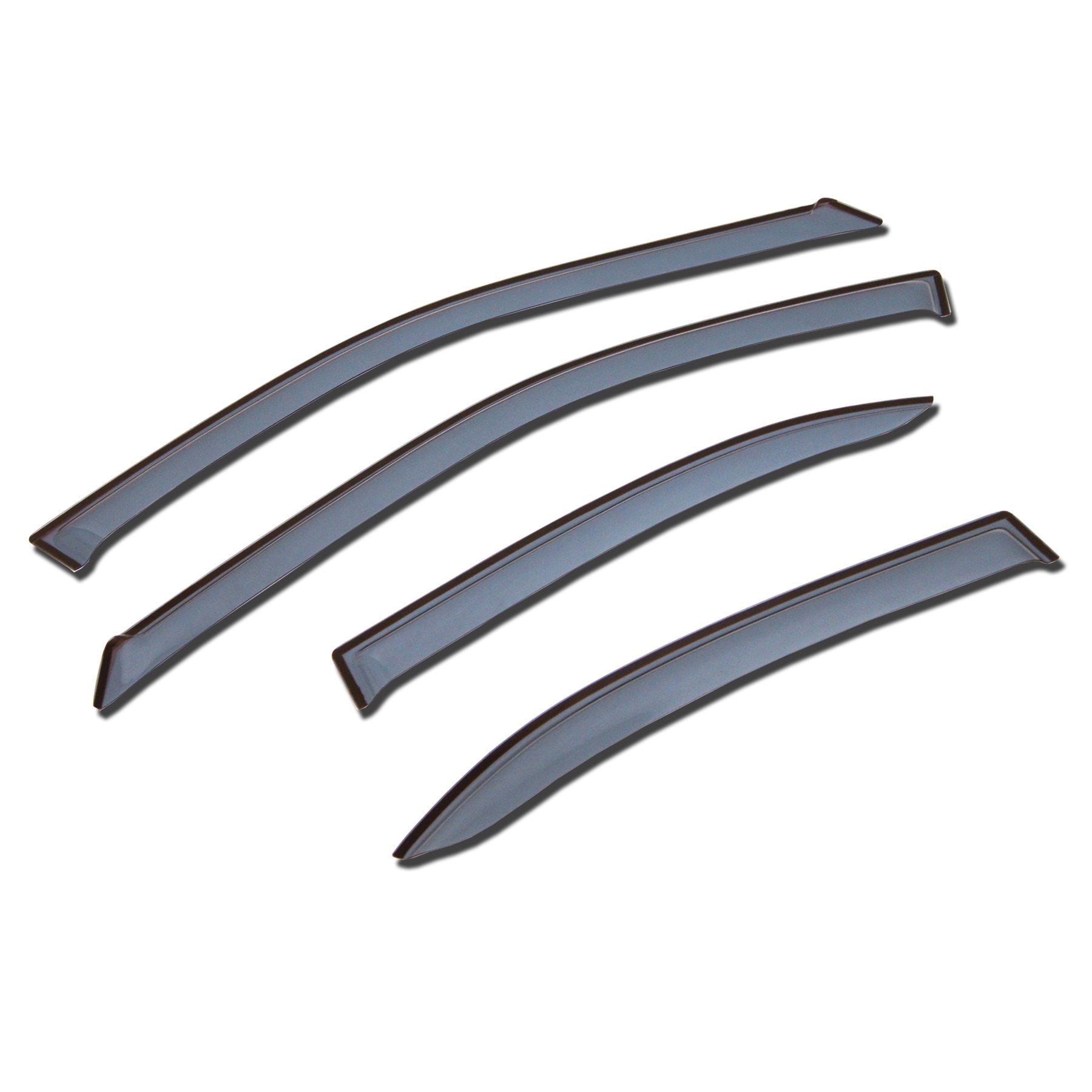 Tuningpros Outside Mount Window Vent Visors Rain Guards Compatible With Hyundai Santa Fe 2013-2016 | Side Window Wind Deflectors