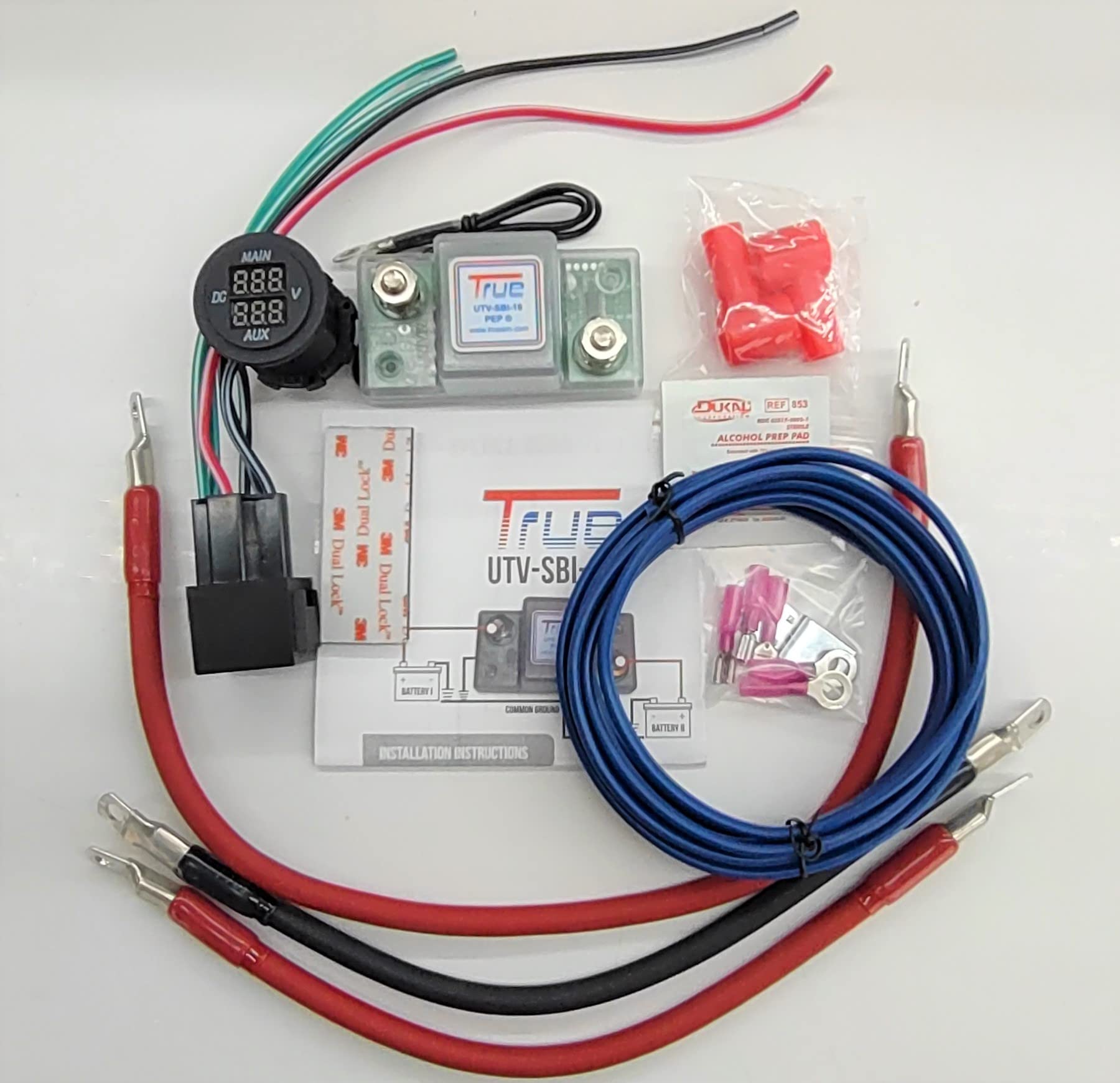 True Amalgamated TRUE® UTV Dual Battery Connect & Monitor Kit, Model UTV-SBI-15CM