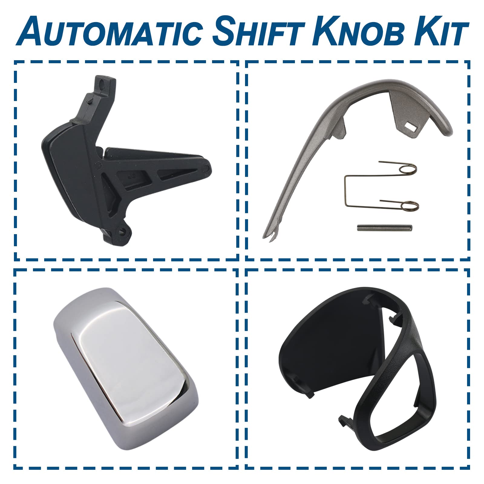 Apperfit Automatic Shift Shifter Knob Kit Compatible With Chevy Sonic 2012-2016, Chevy Trax 2015-2016 Replaces 42539736 42423234