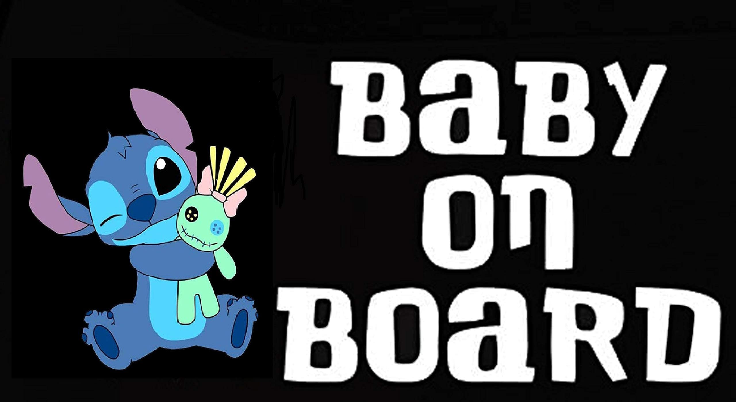 Rainbow Animated Design Cute Baby On Board Funny Little Super Hero Windows Truck Van Cars Laptop 2 Parts Stickers