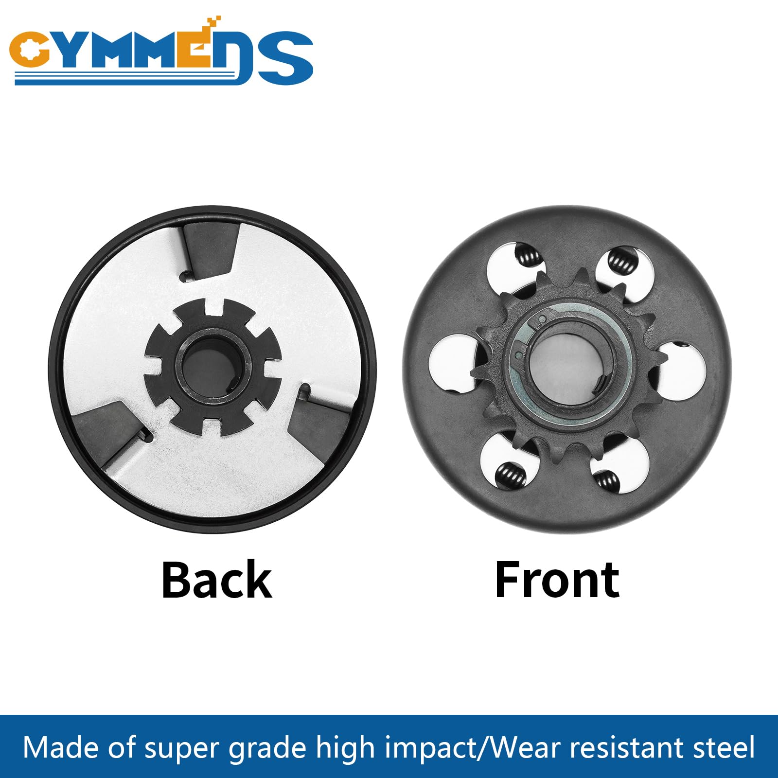 GYMMEDS Go Kart Centrifugal Clutch 1" Bore 14 Tooth for #40/41/420 Chain, Fits 212CC 6.5-8HP Engines, Up to