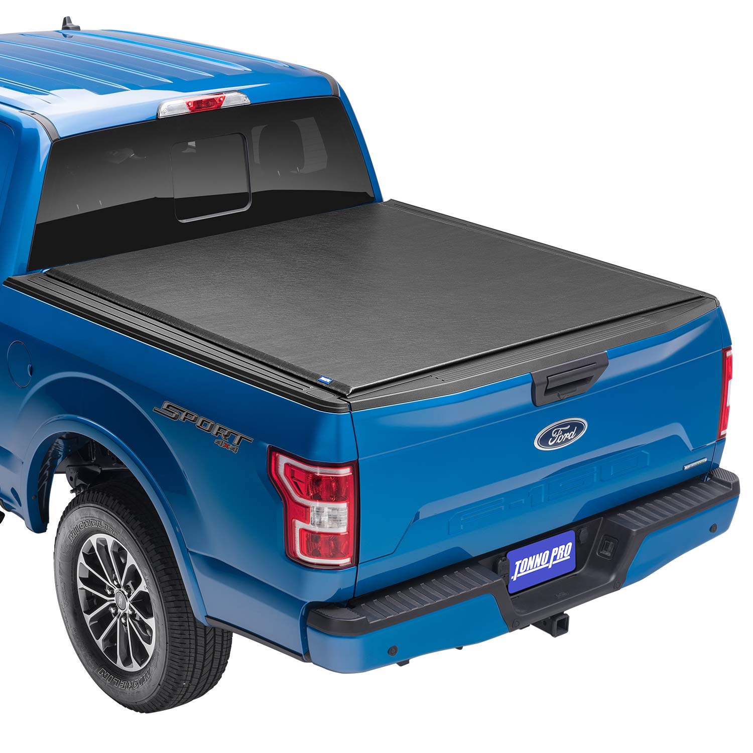 Tonno Pro Lo Roll, Soft Roll-Up Truck Bed Tonneau Cover | Lr-5050 | Fits 2016 - 2023 Toyota Tacoma W/O Utility Track System 6' 2' Bed (73.7')