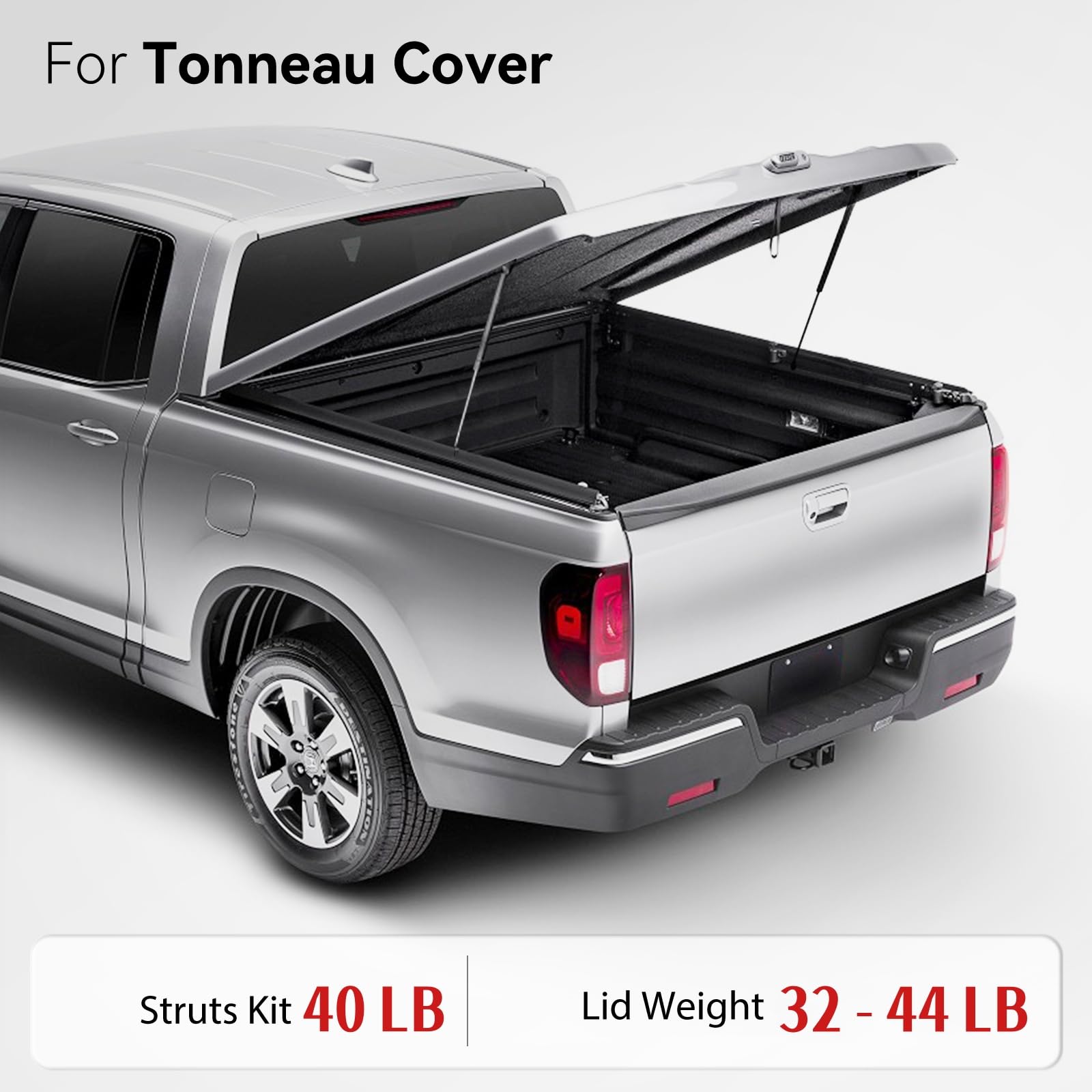 Vepagoo 42 Inch Gas Strut 40Lb/178N Heavy Duty Lid Gas Struts Shock Lift Support Spring For Tonneau Cover Rv Kitchen Door Truck
