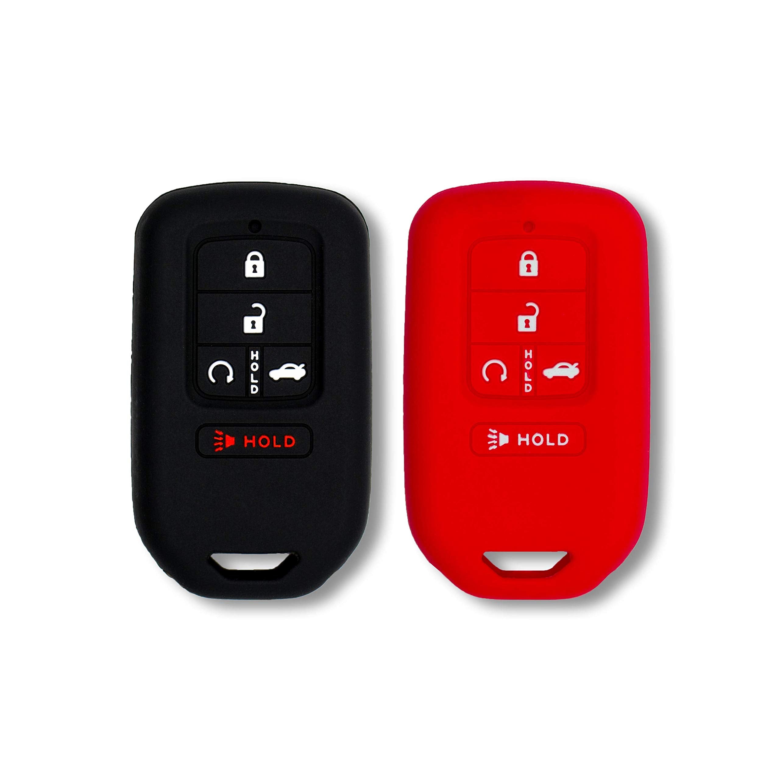 Autobase Silicone Key Fob Cover For Honda Accord Civic Cr-V Crv Pilot Passport Insight Ex Ex-L Touring | Car Accessory | Key Pro