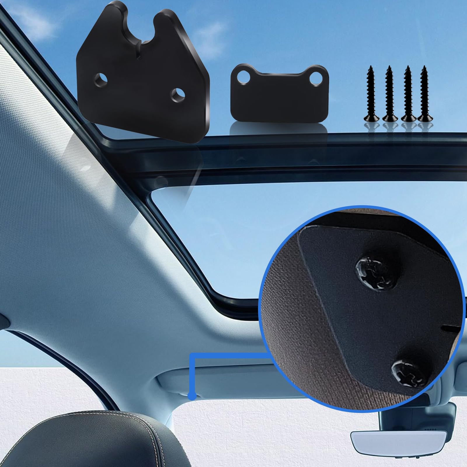 Sun Visor Repair Kit,Sunshade Clips Fits For Dodge Ram 1500 Trucks 2019-2023, Sun Visor Clip Fix Replacement Car Repair Kit Acce