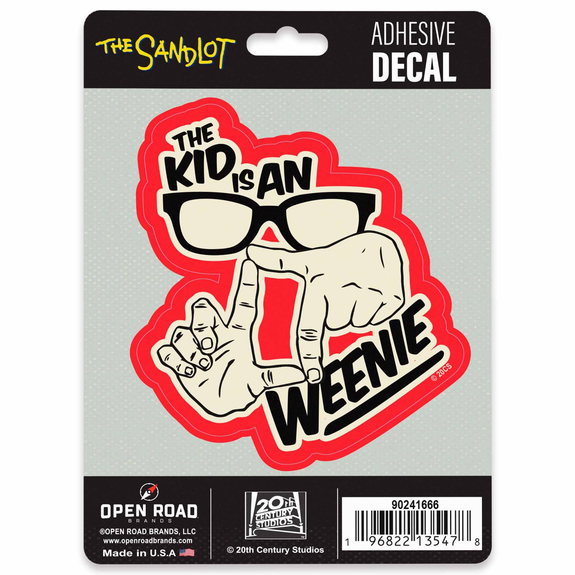 The Sandlot L7 Weenie Adhesive Vinyl Decal - Funny Sandlot Sticker for Car or Truck
