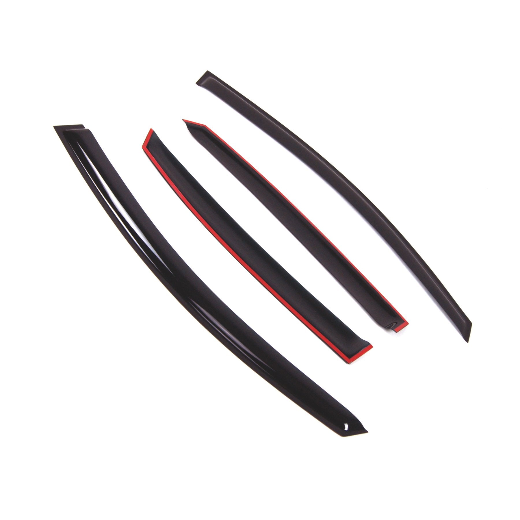Tuningpros Outside Mount Window Vent Visors Rain Guards Compatible With Nissan Sentra 2016-2018 | Side Window Wind Deflectors Ra