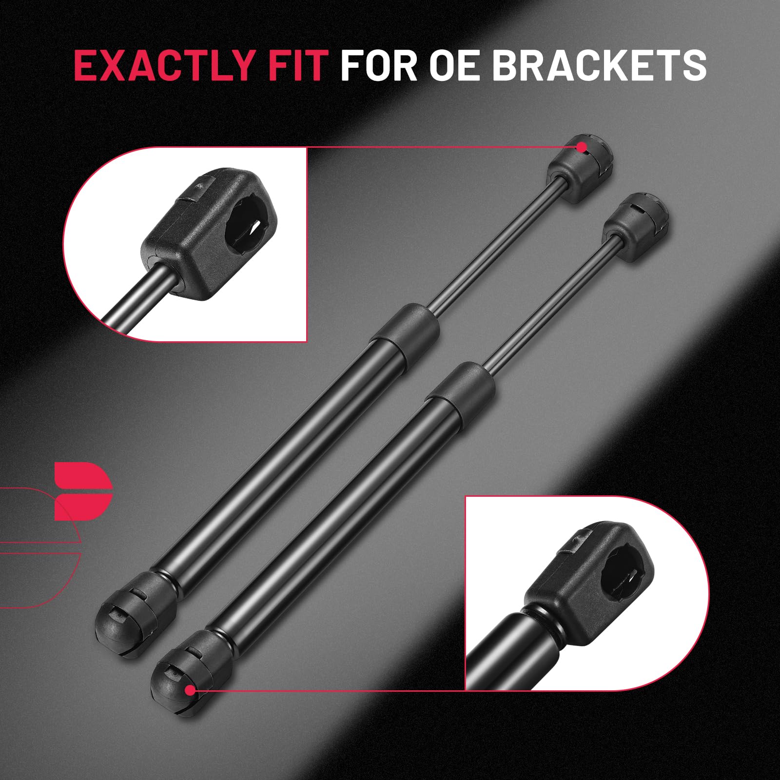 Bdfhyk C16-15208 12Inch/20Lbs (89N) Gas Shocks Struts Lift Support For Leer Are Camper Shell Topper Rear Window Bed Cover, Cabin