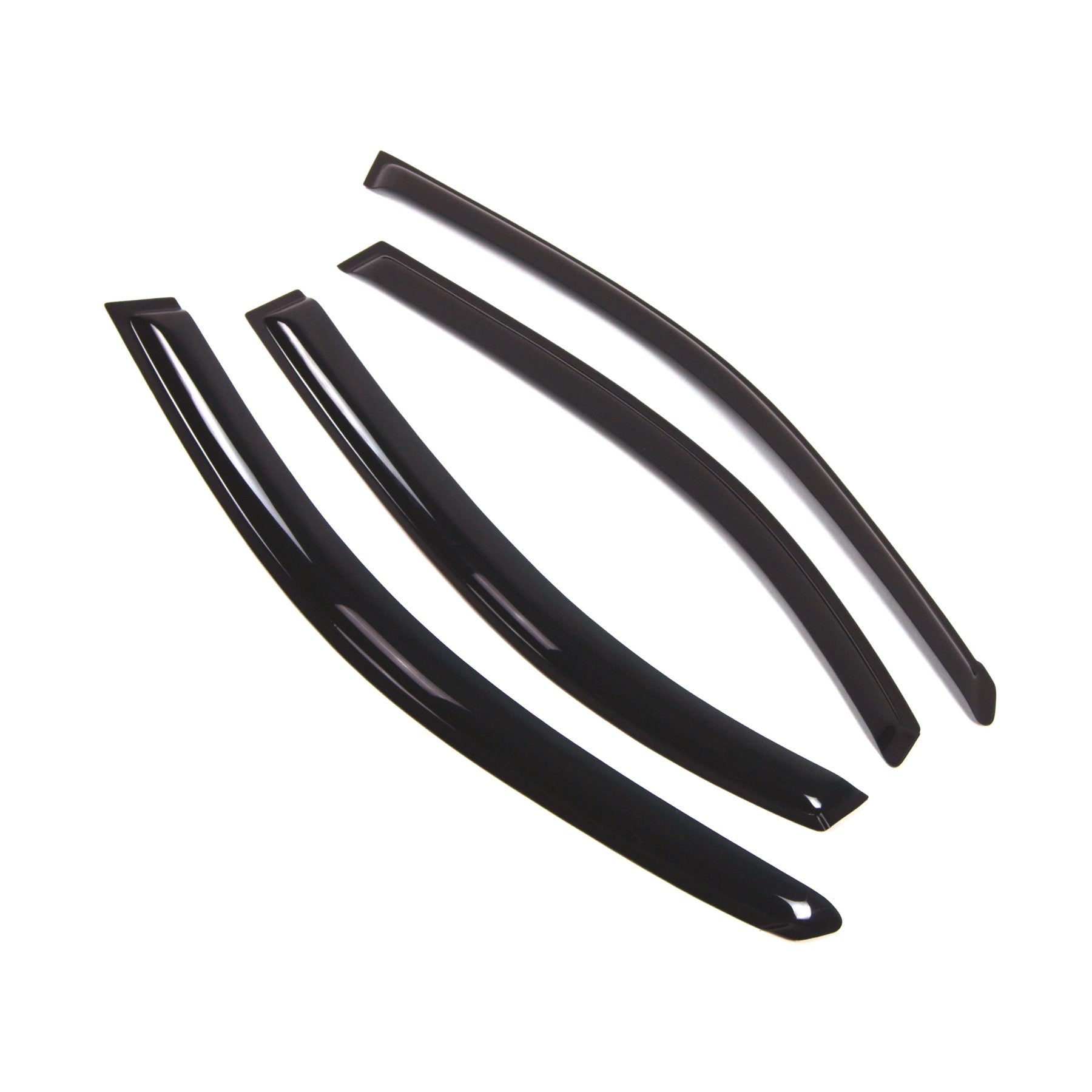 Tuningpros Outside Mount Window Vent Visors Rain Guards Compatible With Hyundai Sonata 1996-2005 | Side Window Wind Deflectors R