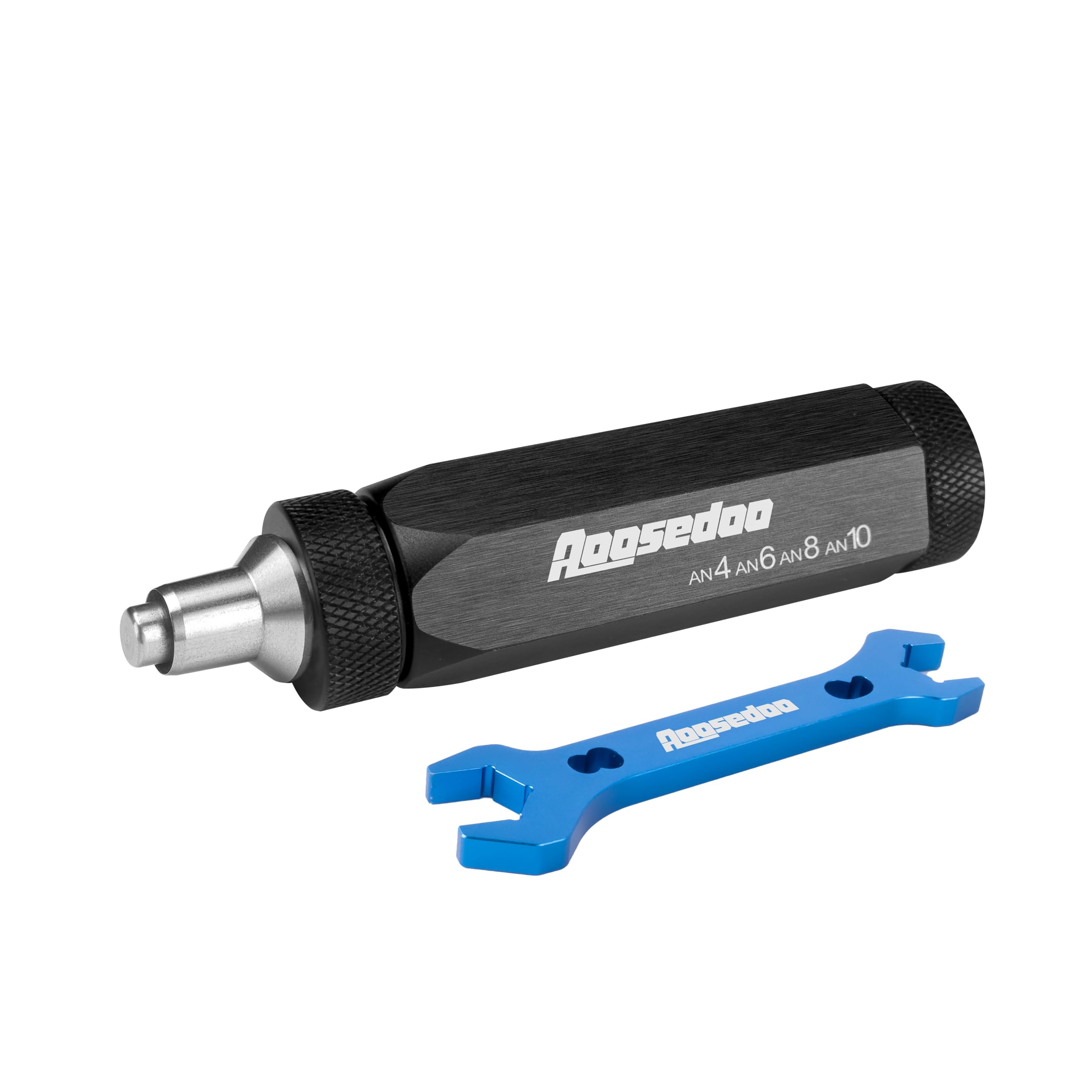 AOOSEDOO PTFE Hose Assembly Tool, Hose Reaming Tool For 4AN, 6AN, 8AN, 10AN PTFE Fuel Line Assembly. With a Double-ended AN Fitt