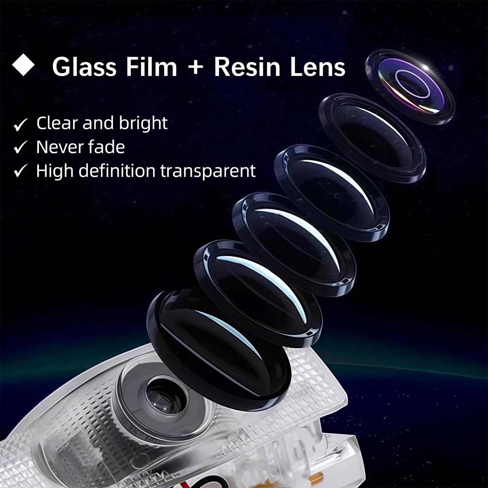 Thingrific 4Pcs Car Door Lights Logo Projector, 3D LED Puddle Lights, ABS + Aluminum Alloy, For Toyota Models