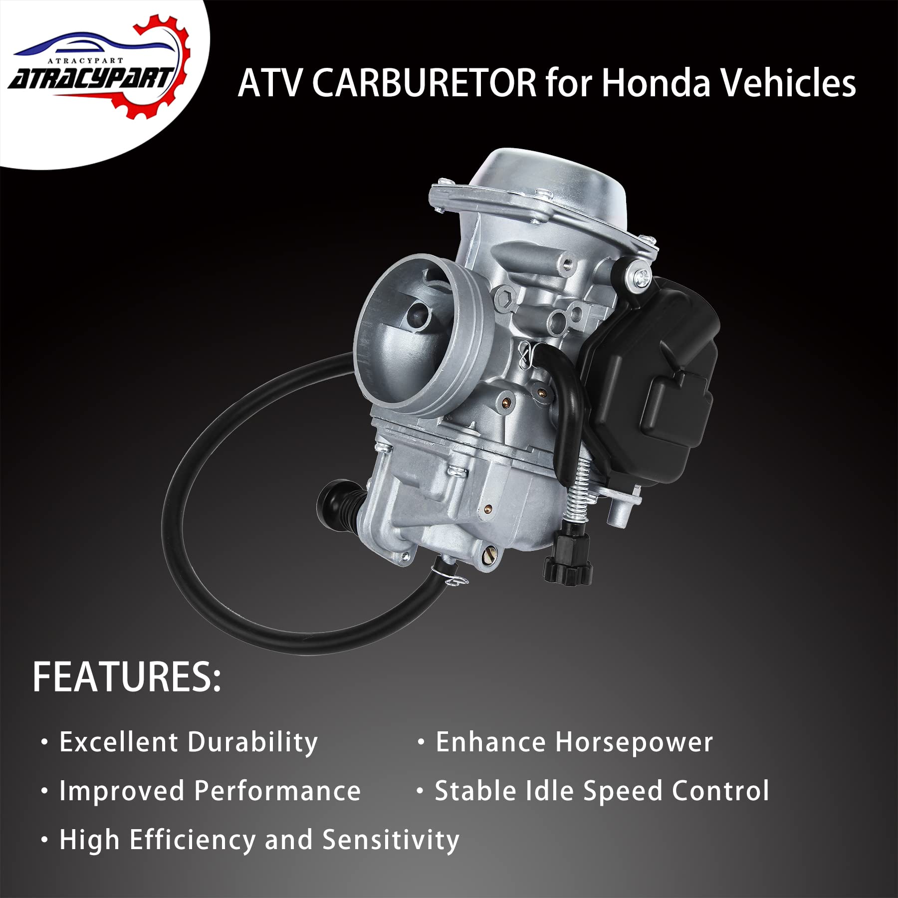 Carburetor Carb For 1993-2000 Honda Fourtrax 300 Trx300Fw, 1986-1987 Fourtrax Trx 350, 1997-2004 Foreman Trx400Fw 400, 98-04 For