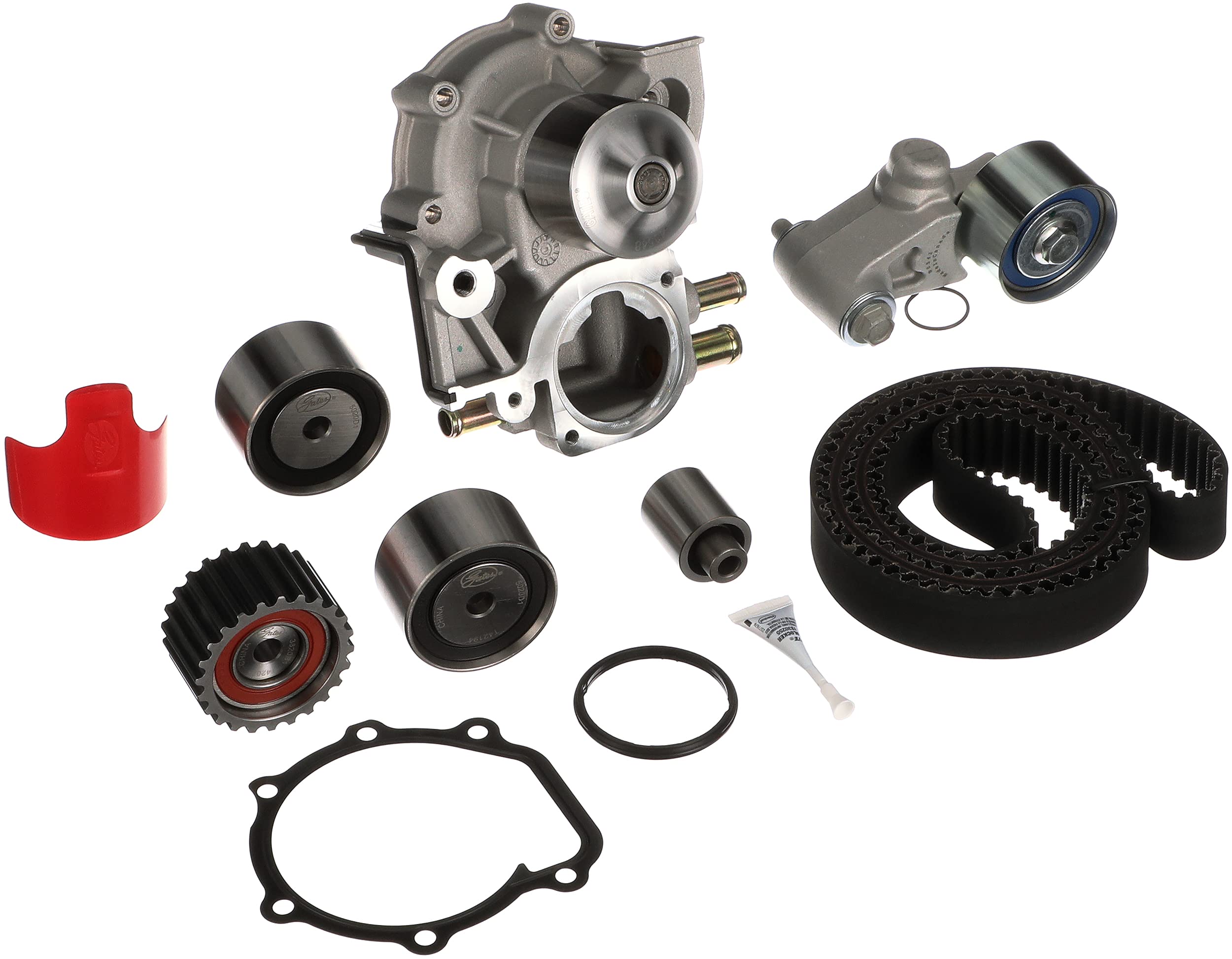 Gates TCKWP328 Timing Belt Kit with Water Pump - Engine Component Replacement