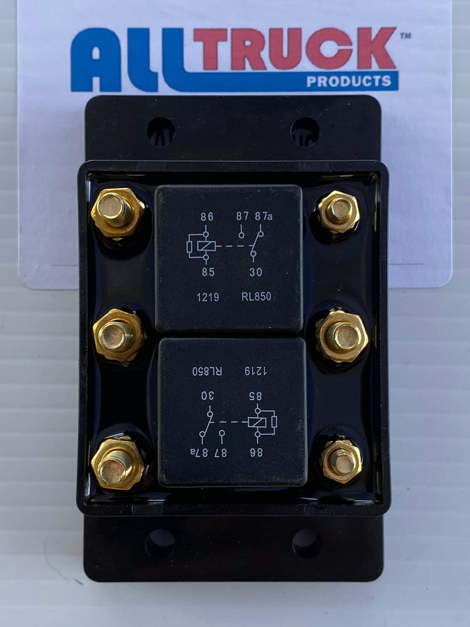 ALL TRUCK PRODUCTS 12VDC Relay Module for Tarp/Winch Snow Plow - 80 Amps, Six Terminal, Forward Reverse