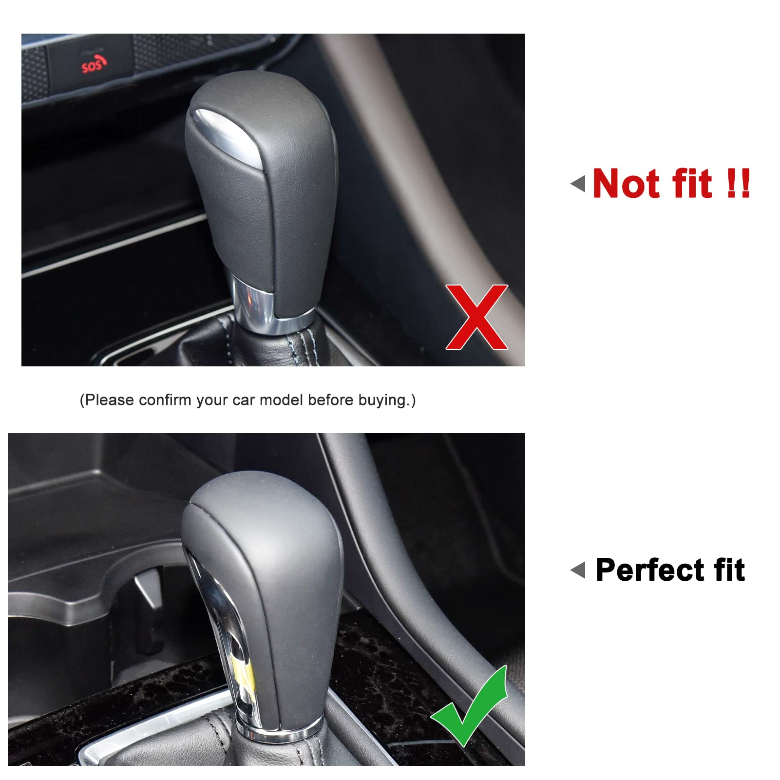 Anfokas Compatible With Mazda 3 Cx-30 Cx-50 Accessories Sporty Car Gears Gear Panel Gear Shift Knob Cover Trim Cap Interior Decoration Sticker -Red