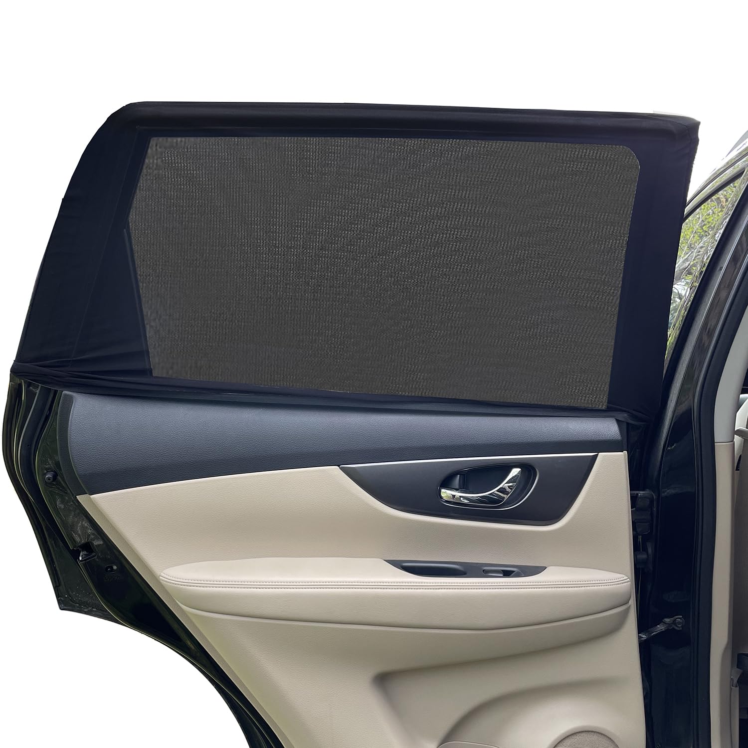 Car Window Shades For Baby - 2 Pack Sun Shade Blocker, Breathable Mesh Rear Side Window Shade Sunshade For Suv, Uv Protection Fo