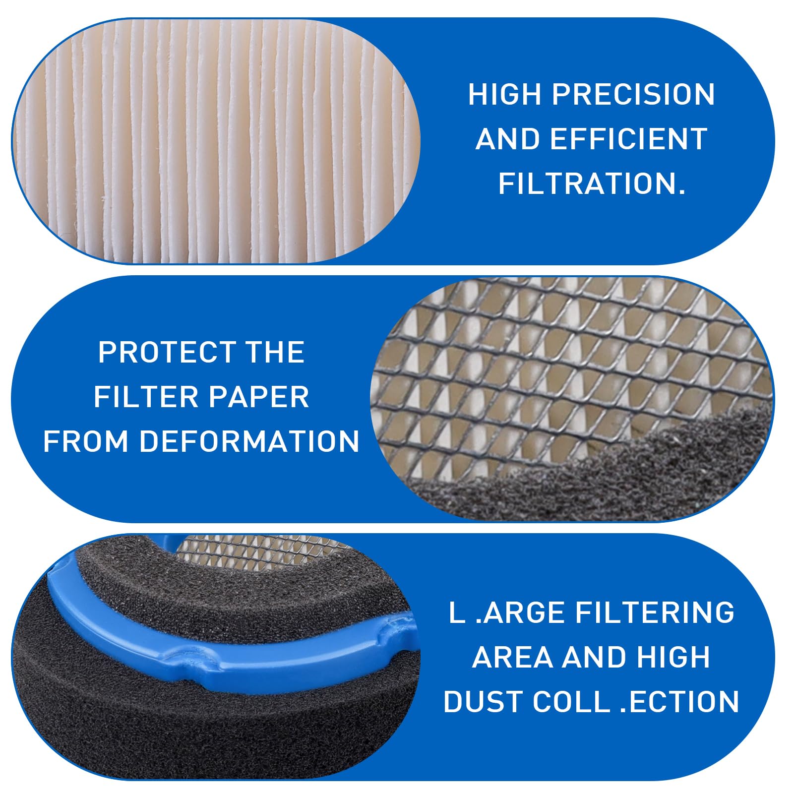 11013-7027 11013-7024 11013-7005 11013-7010 Air Filter & Pre Filter Replacement For Kawasaki Fh601V Fh641V Fh680V Fh721V
