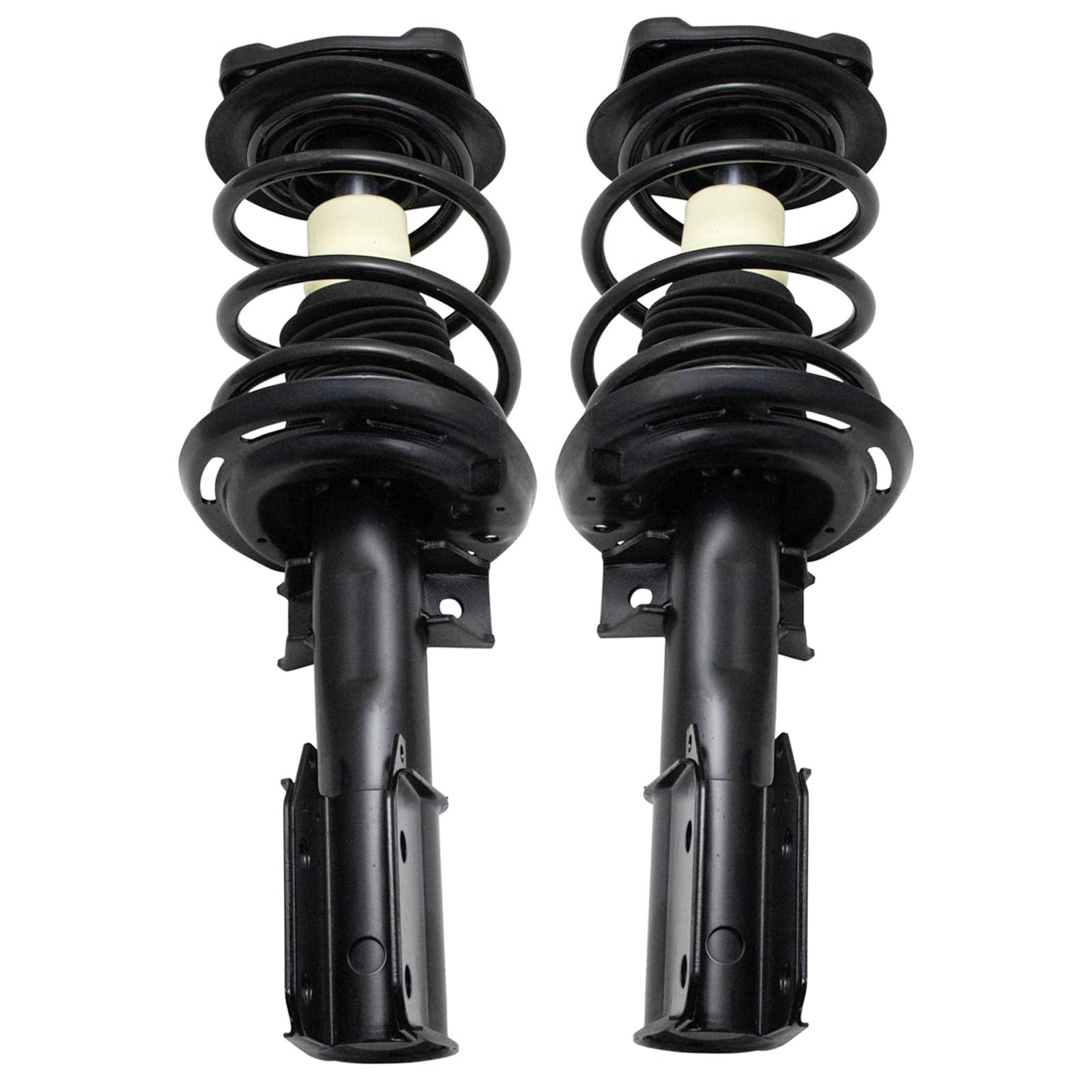 Trq Front Strut & Coil Spring Assembly Set Driver & Passenger Sides Compatible With 08-14 Mercedes-Benz C300 12-15 C350