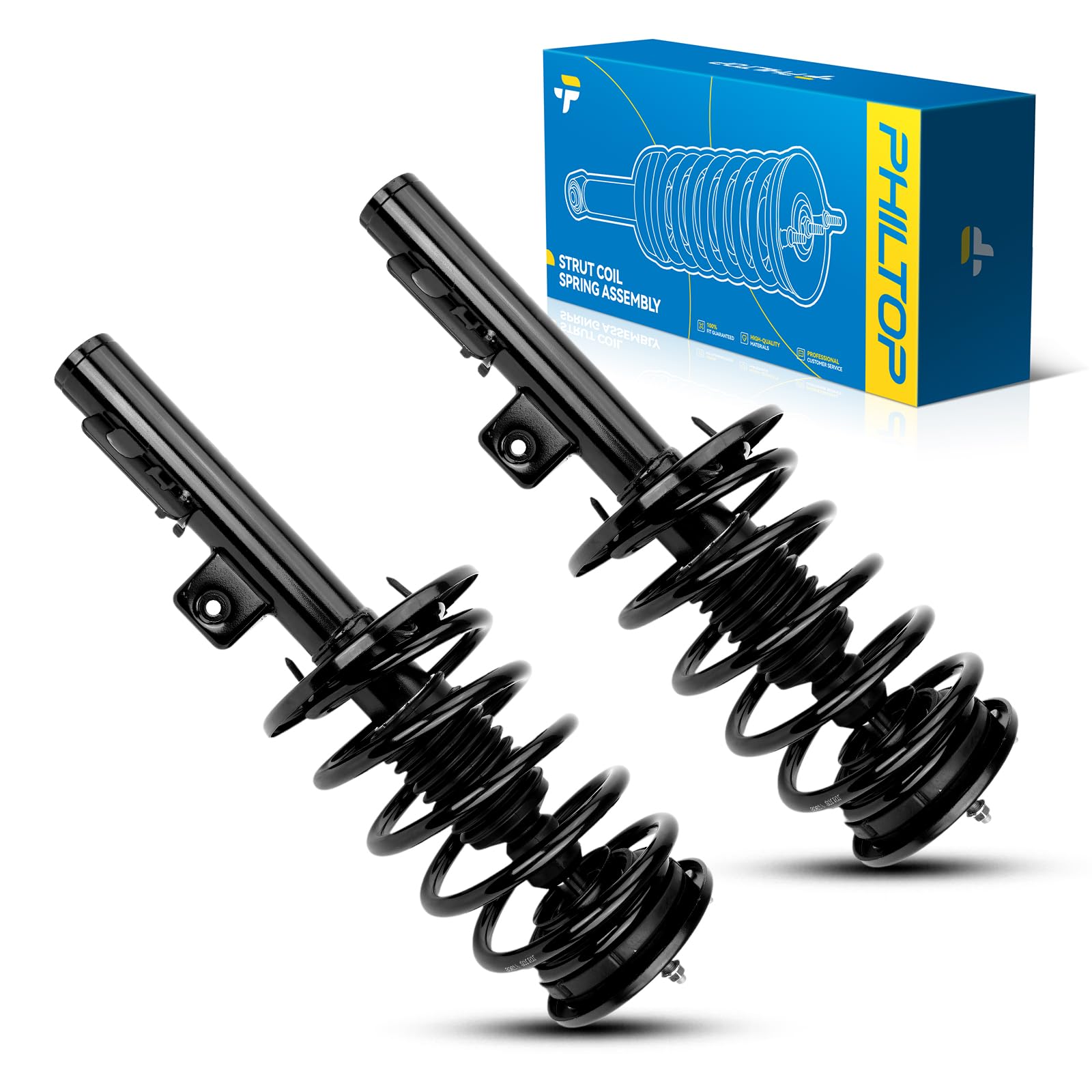 Philtop Front Struts Fit For Taurus 2008-2009, Sable 2008-2009, 172530 172531 Shock Absorbers 2 Pcs Struts With Coil Spring Asse