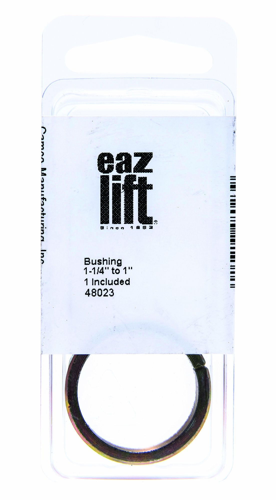 Eaz-Lift Camper/Rv Hitch Ball Hole Reducer Bushing | Reduce Trailer Ball Mount Hole From 1.25-Inches To 1-Inch | Zinc-Plated Steel (48023)