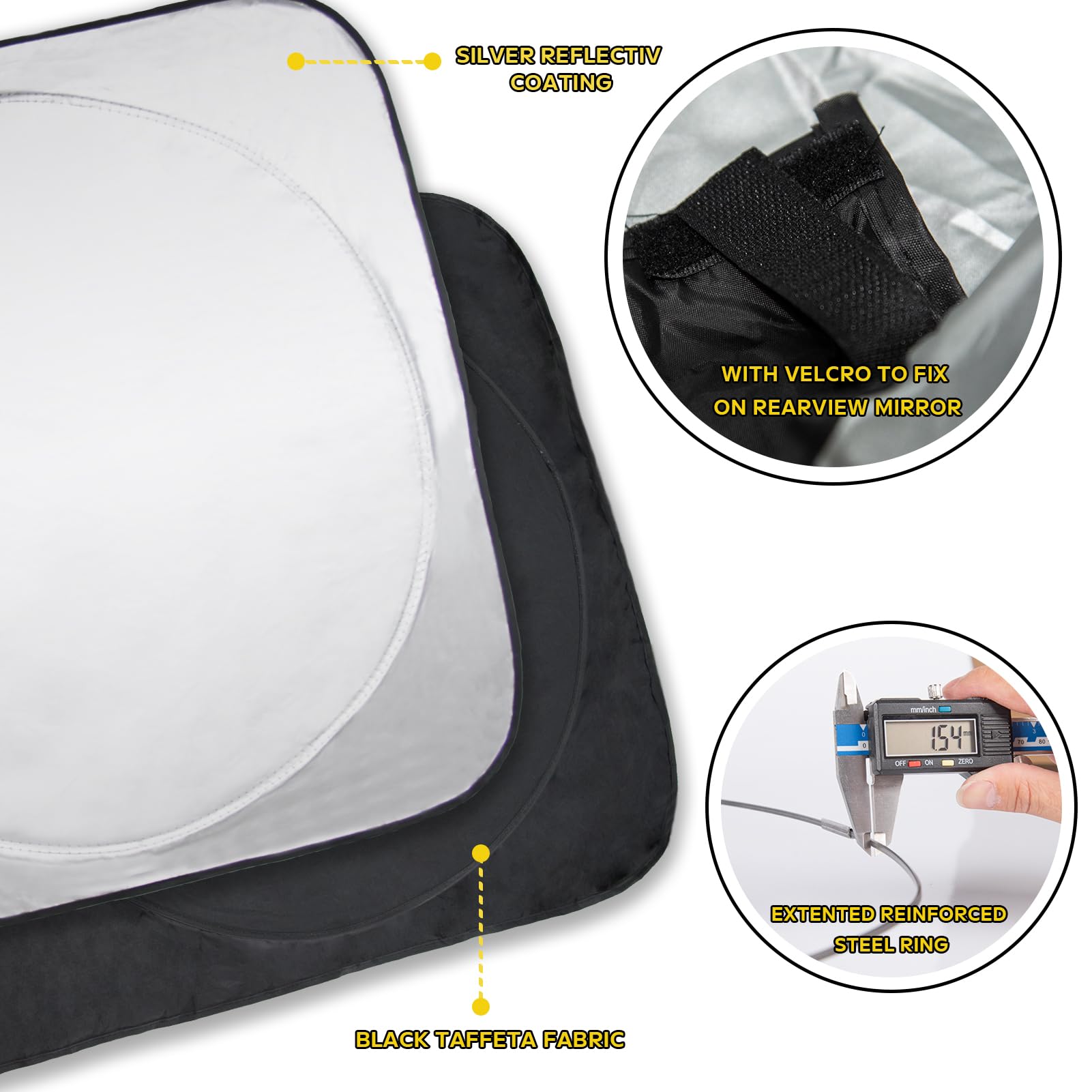 For Challenger Windshield Sun Shade Sunshade For 2019-2024 Dodge Challenger Coupe, Srt Hellcat, Redeye, Gt, Rt, Ta Coupe, Widebo