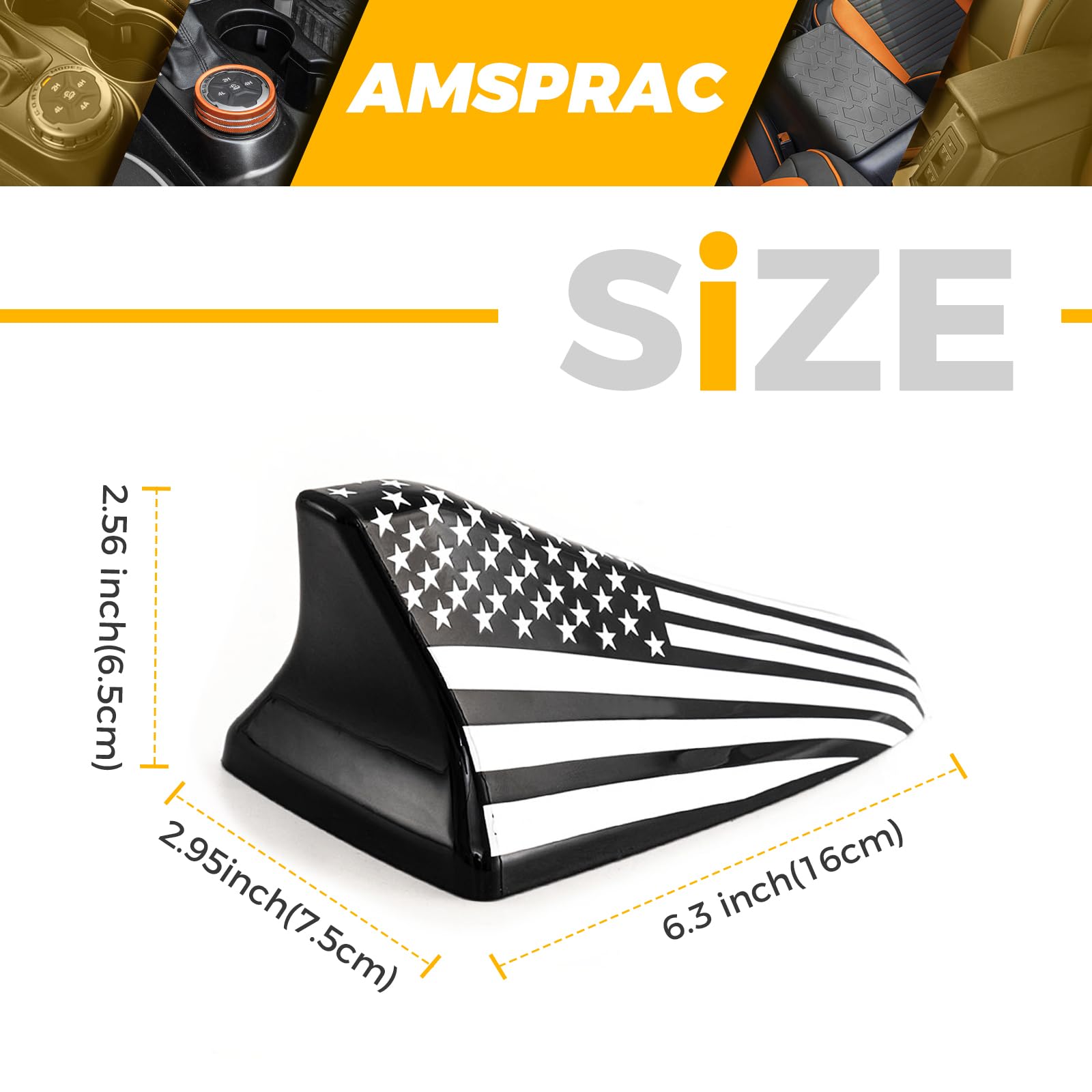 Amsprac Shark Fin Antenna Cover,Antenna Base Fit For Kia Optima 2014-2020,Hyundai Sonata 2015-2019,Genesis Sedan G80 2015-2017,G