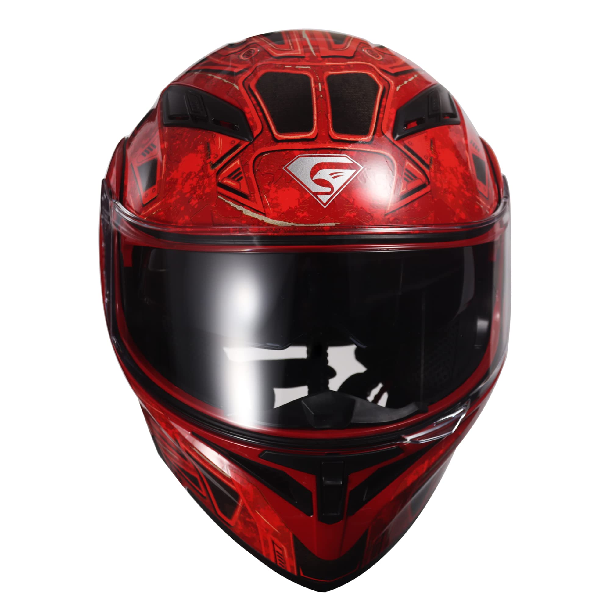 KYPARA Dual Visor Modular Full Face Helmet, Large, Multi-Color, DOT Certified, ABS Material