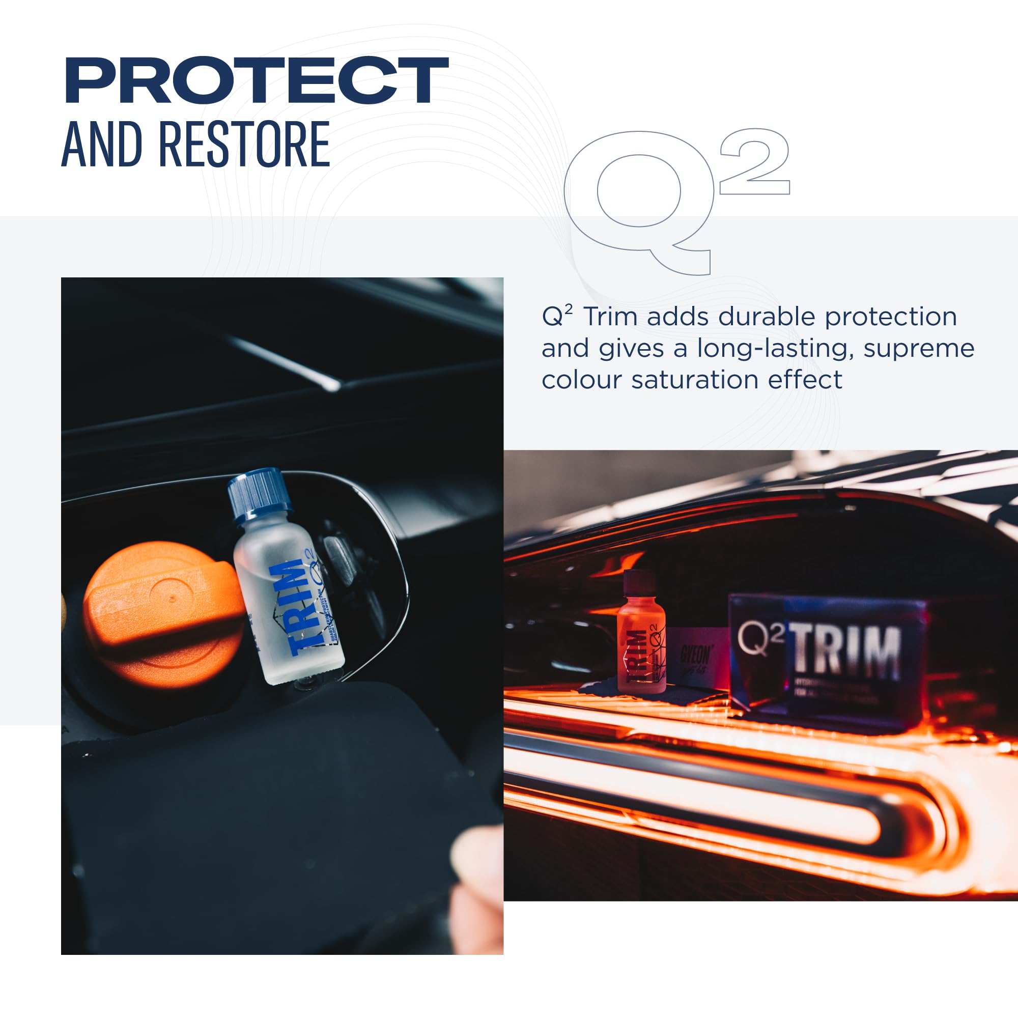 Gyeon Trim EVO 30ml - Black Trim Restorer & Hydrophobic Coating for Plastic, Model GY-0308