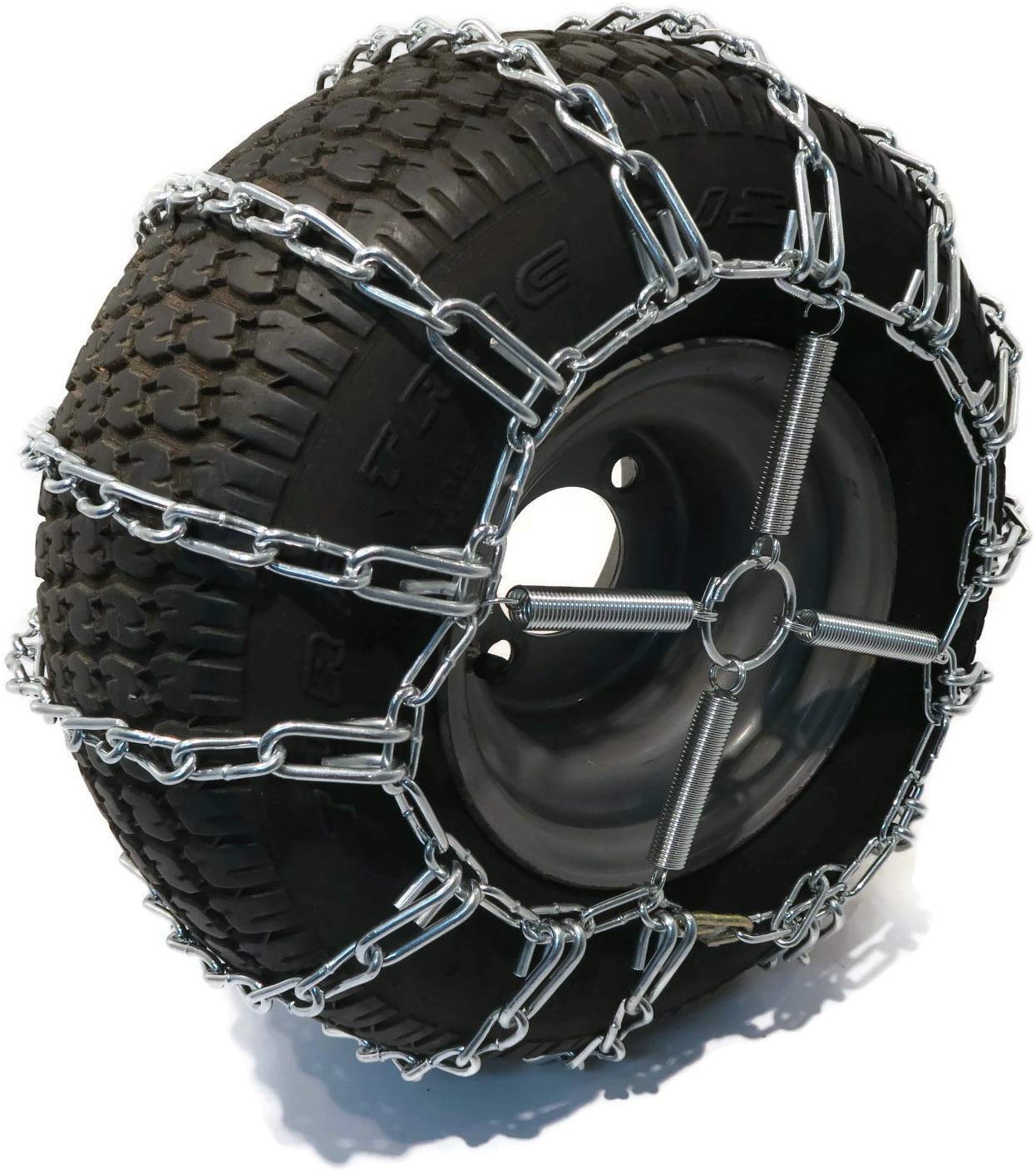 The Rop Shop | Pair Of 2 Link Tire Chains & Tensioners 13X5X6 For Snow Blowers, Lawn & Garden Tractors, Mowers & Riders, Utv, Atv, 4-Wheelers, Utility Vehicles