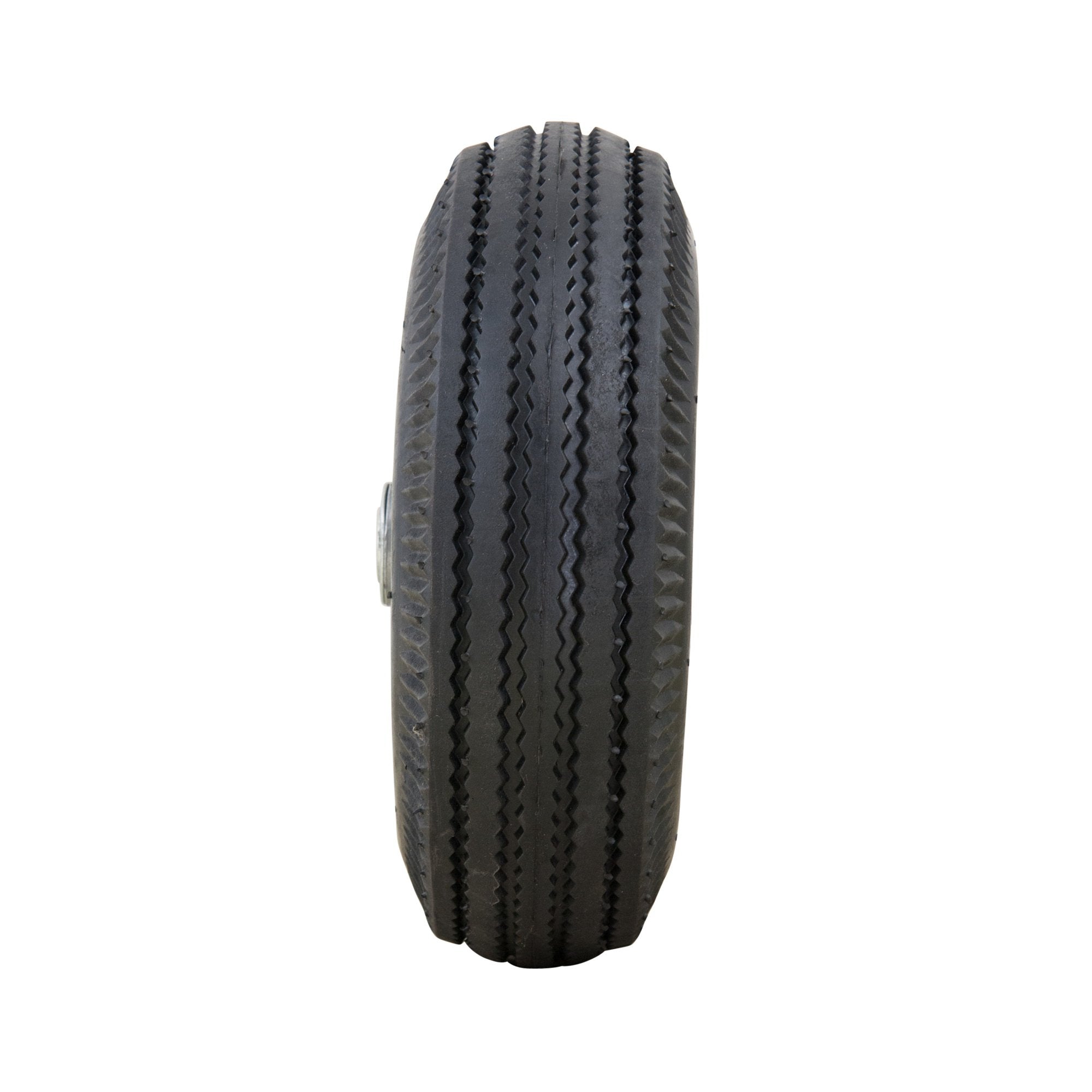 Marathon 4.10/3.50-4'' Pneumatic (Air Filled) Hand Truck / All Purpose Utility Tire On Wheel, 2.25'' Offset Hub, 5/8'' Bearings