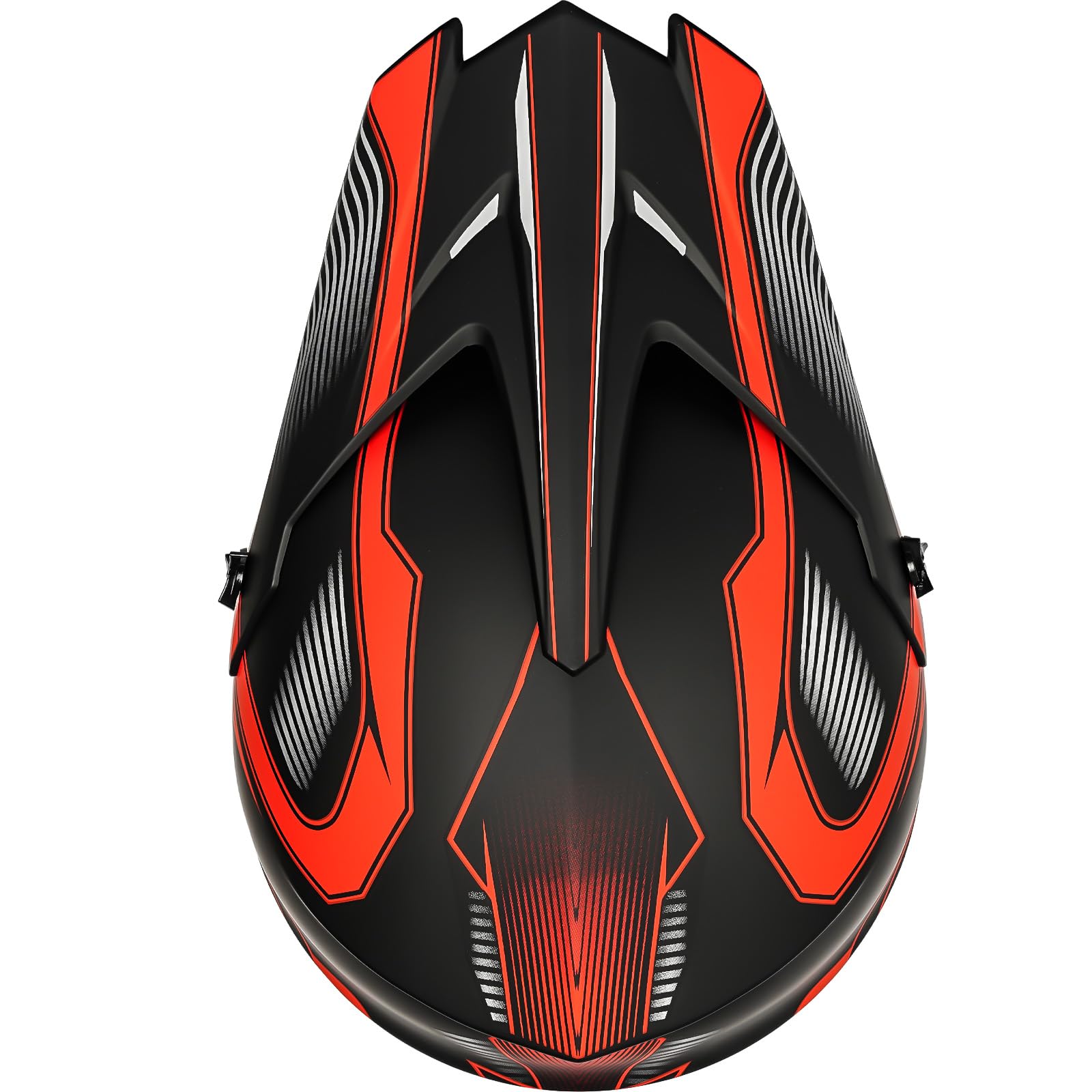 Yesmotor Youth Dirt Bike Helmet Set - Includes Gloves, Goggles, Mask, Large, Red, Premium Safety Gear, DOT Approved