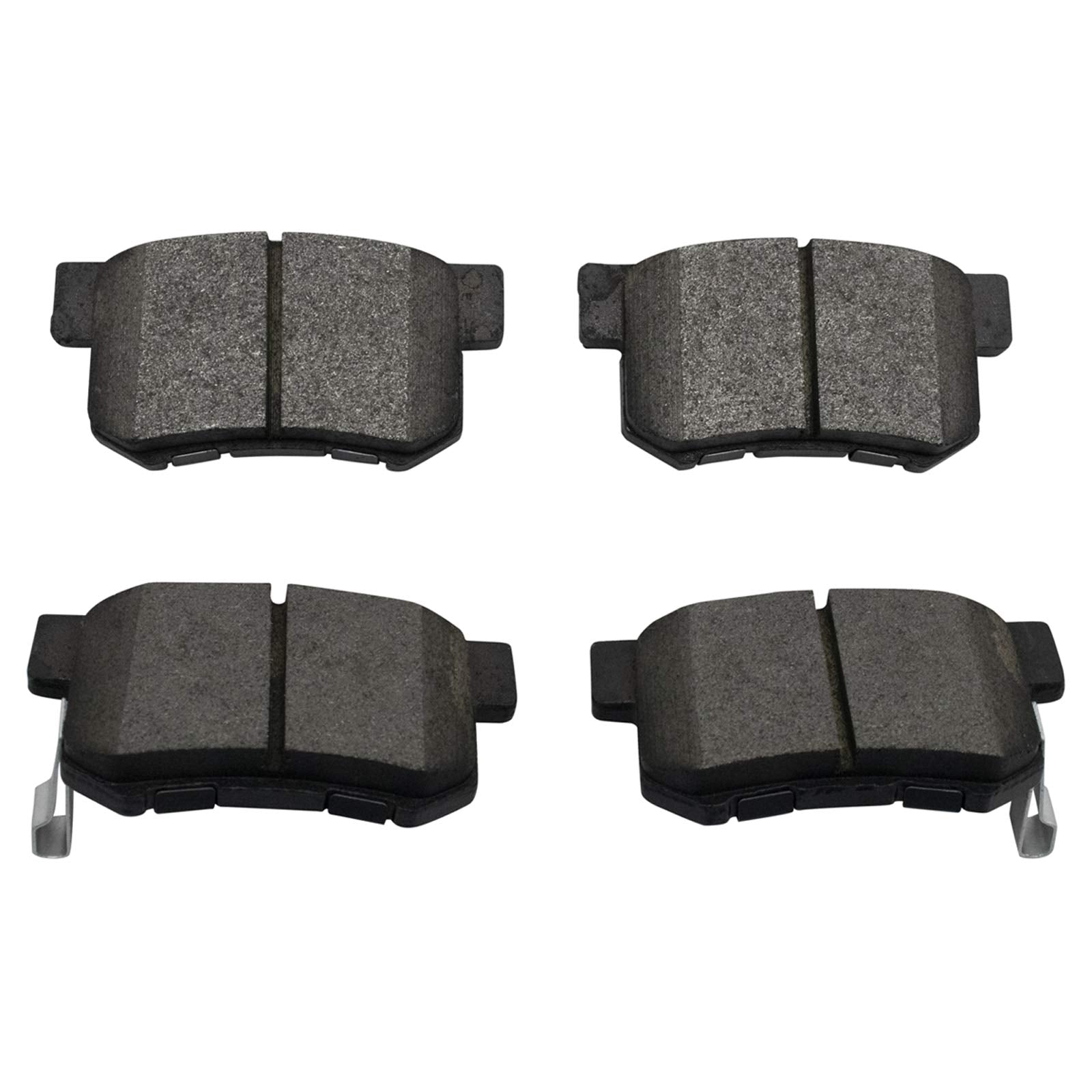 Trq Rear Brake Pad & Rotor Kit Brake Pads Brake Rotor Semi-Metallic Compatible With 2013-2015 Acura Ilx 2012-2014 Honda Civic 19