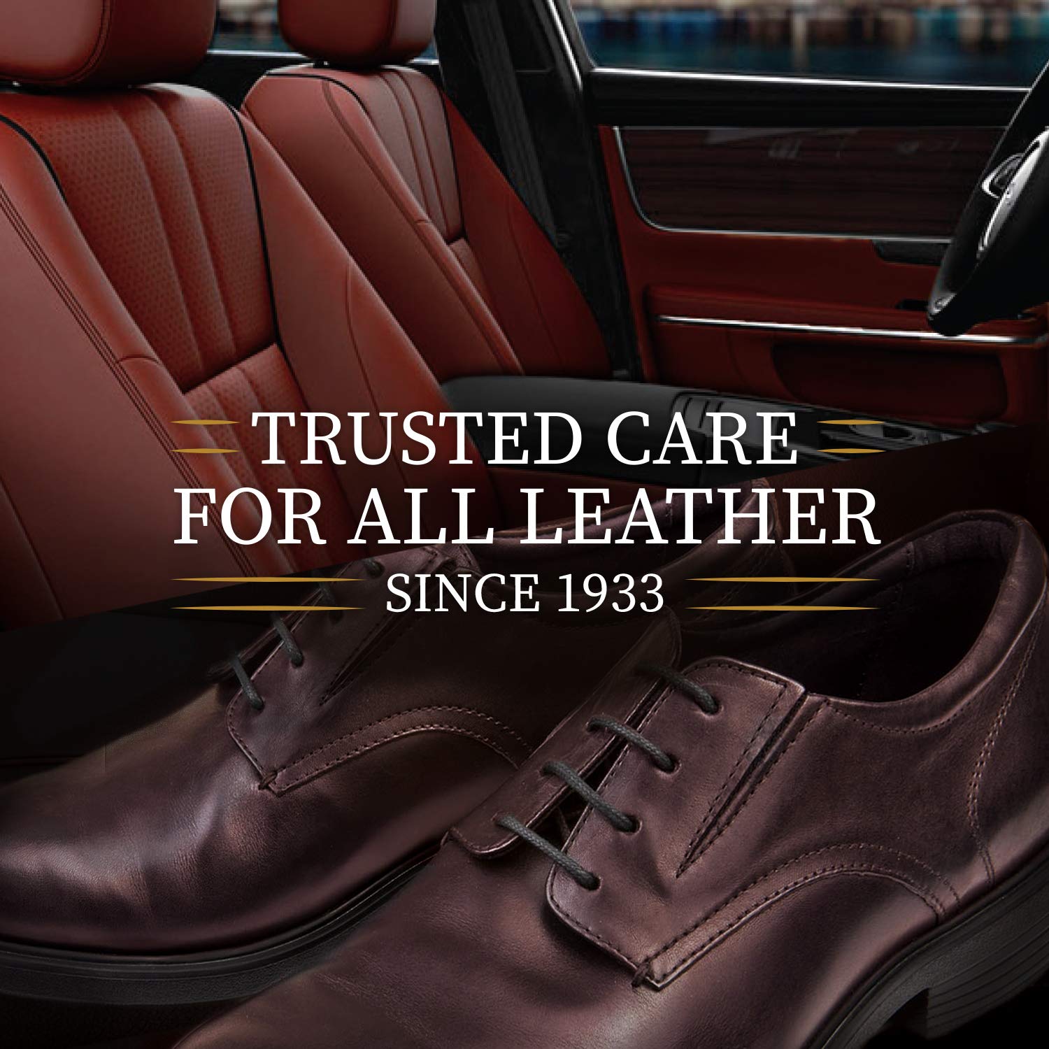 Lexol All Leather Cleaner and Conditioner Kit for Car Seats and Interiors, Couches and Furniture, Shoes and Boots, Baseball Glov