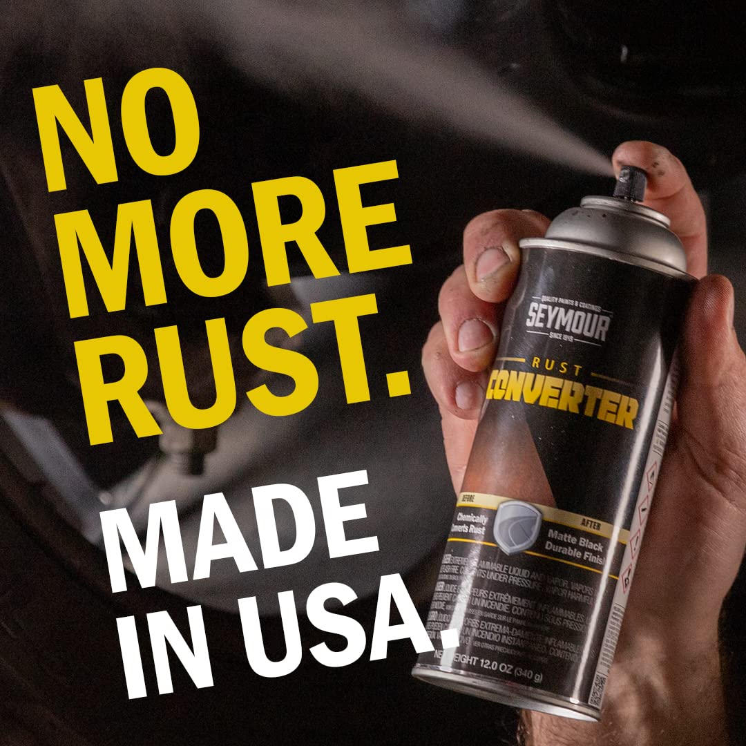 Seymour Rust Converter 16-45, 16 oz, Black - Effective Rust Prevention and Treatment