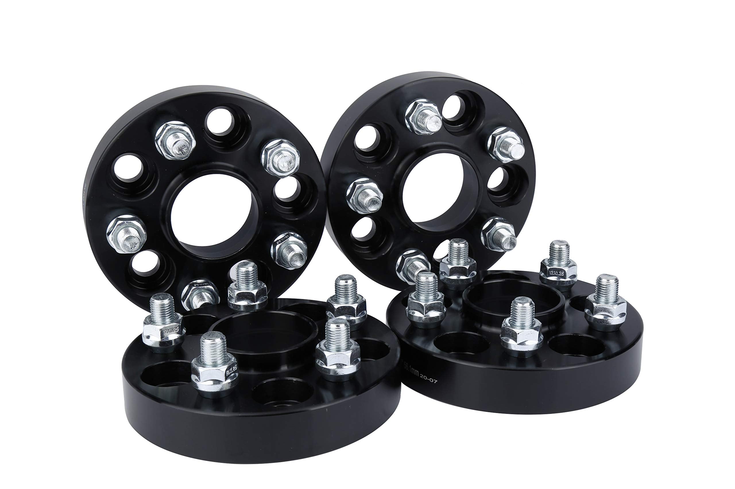 Wheel Spacer Set Of 4-1 Inch 4-5X100-5X100Mm Hub Centric Adapter 56.1Mm Bore - M12 X 1.25 1 Inches - Compatible With Subaru, Saa