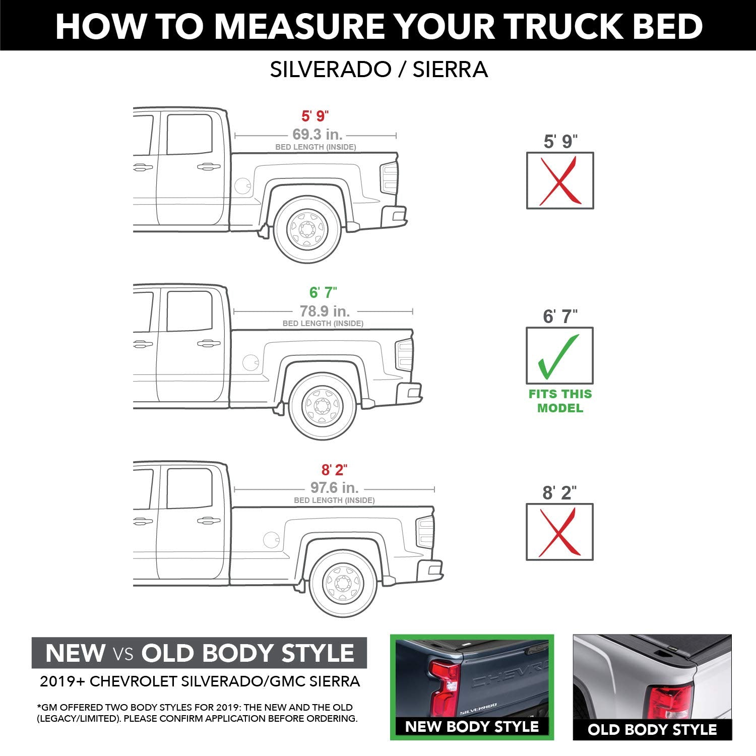 Realtruck Truxedo Lo Pro Soft Roll Up Truck Bed Tonneau Cover | 572001 | Fits 2014 - 2018, 2019 Limited/Legacy Chevy/Gmc Silvera
