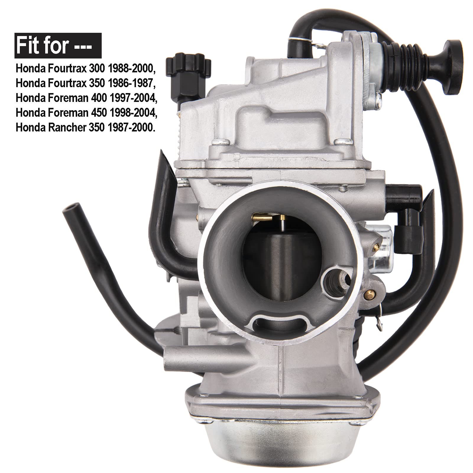 HOOTO Carburetor for Honda Fourtrax 300, 350, Foreman 400, 450 & Rancher 350 - Replacement Model 300 350 400 450