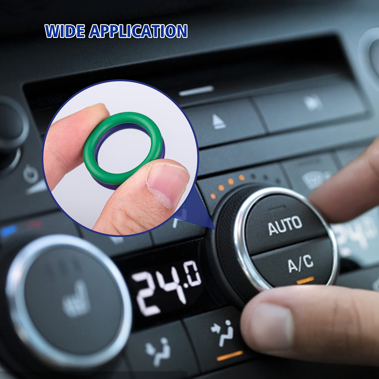 BUSY-CORNER 612 Pcs Automotive AC O Rings Kit - SAE & Metric Air Conditioning Seals with 4 O-Ring Picks for Car A/C & Plumbing Repair