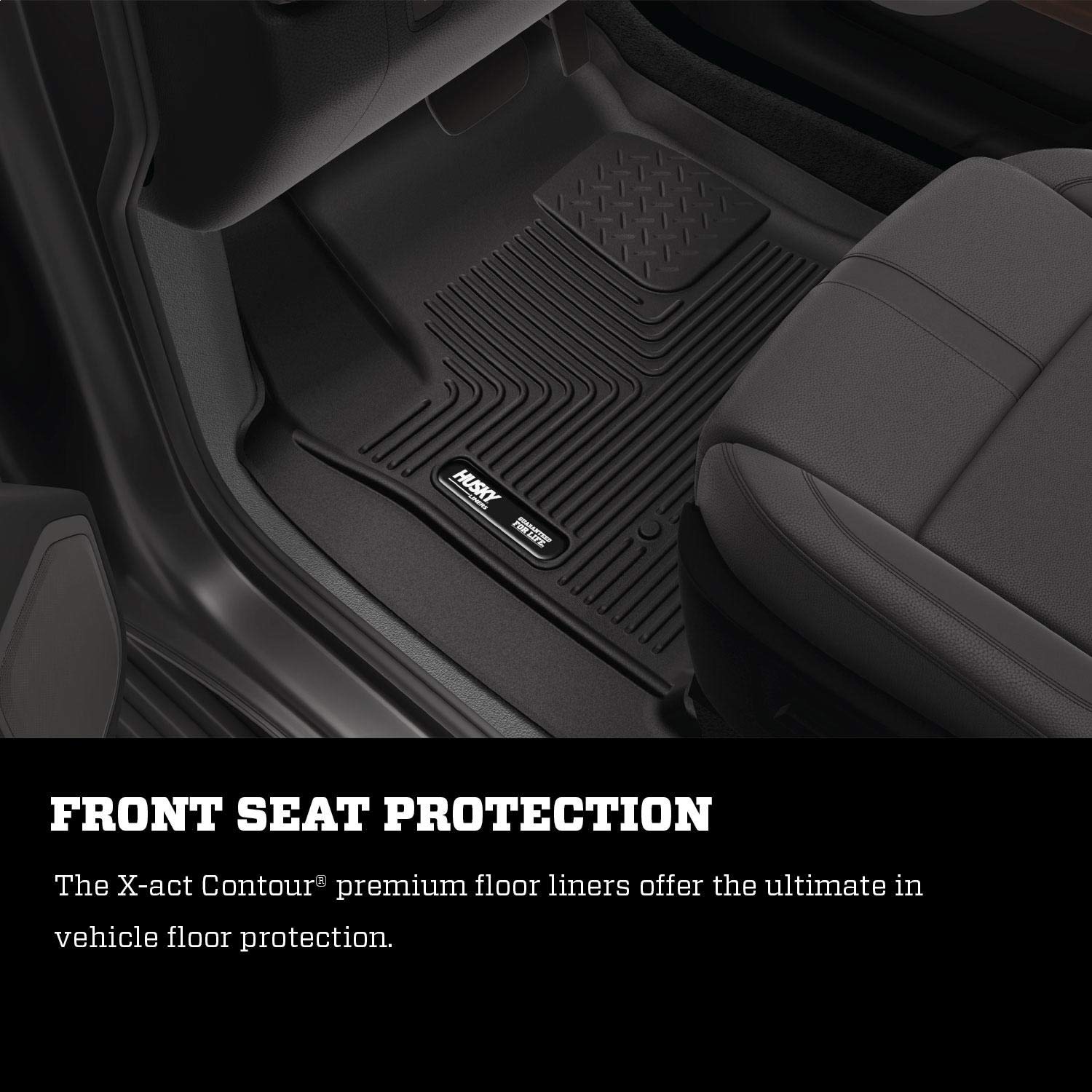 Husky Liners X-Act Contour Floor Mats | Fits 2020-2024 Nissan Sentra | 2Nd Row, 1-Pc Black - 51751
